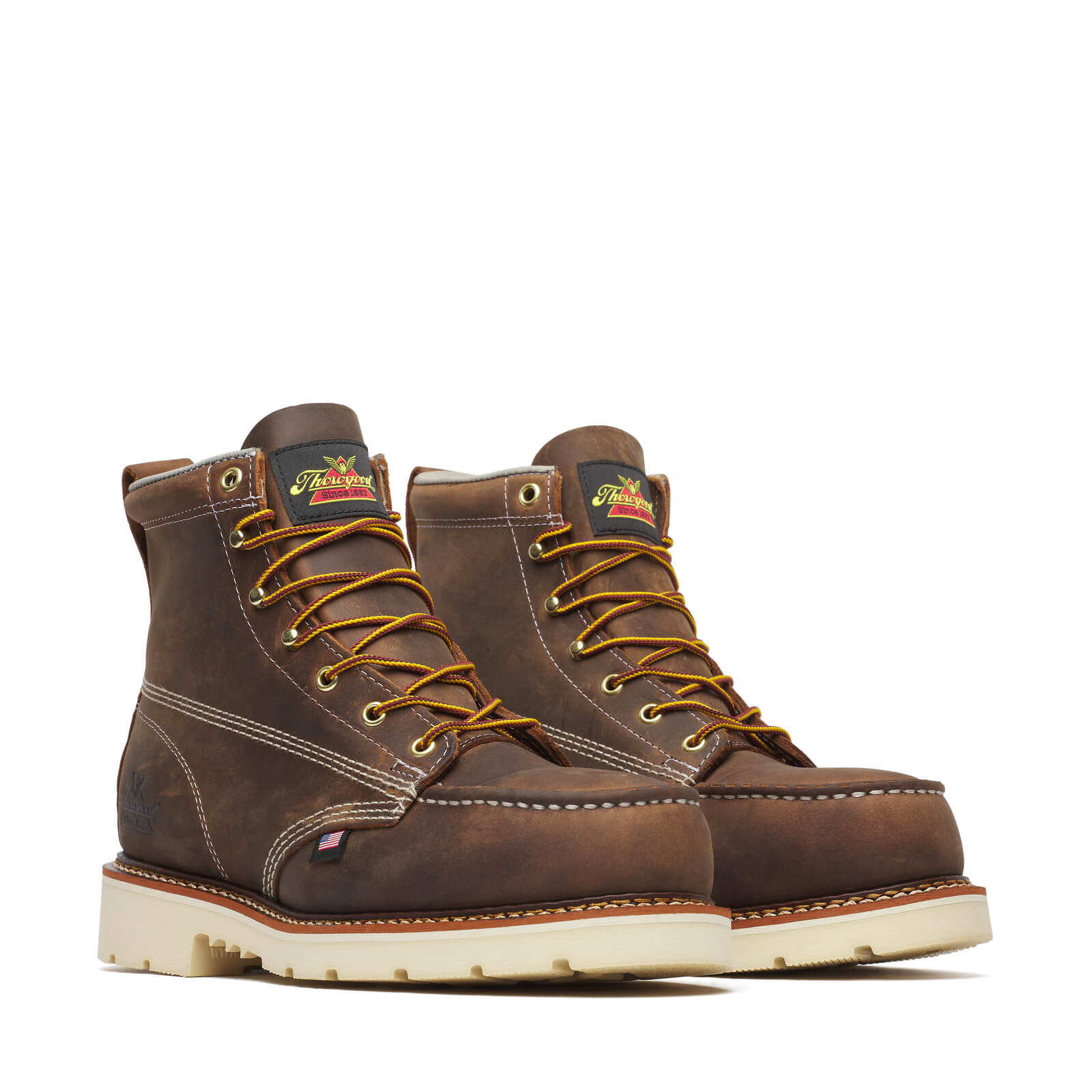 804-4375 | American Heritage 6″ Trail Crazy Horse Steel Toe Work Boots