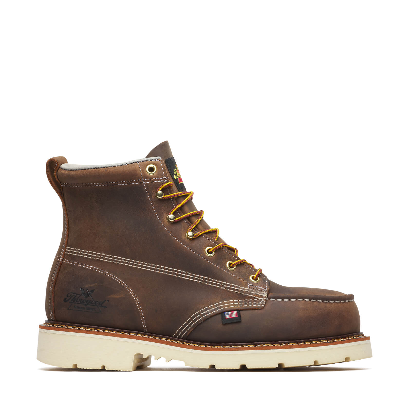 804-4375 | American Heritage 6″ Trail Crazy Horse Steel Toe Work Boots