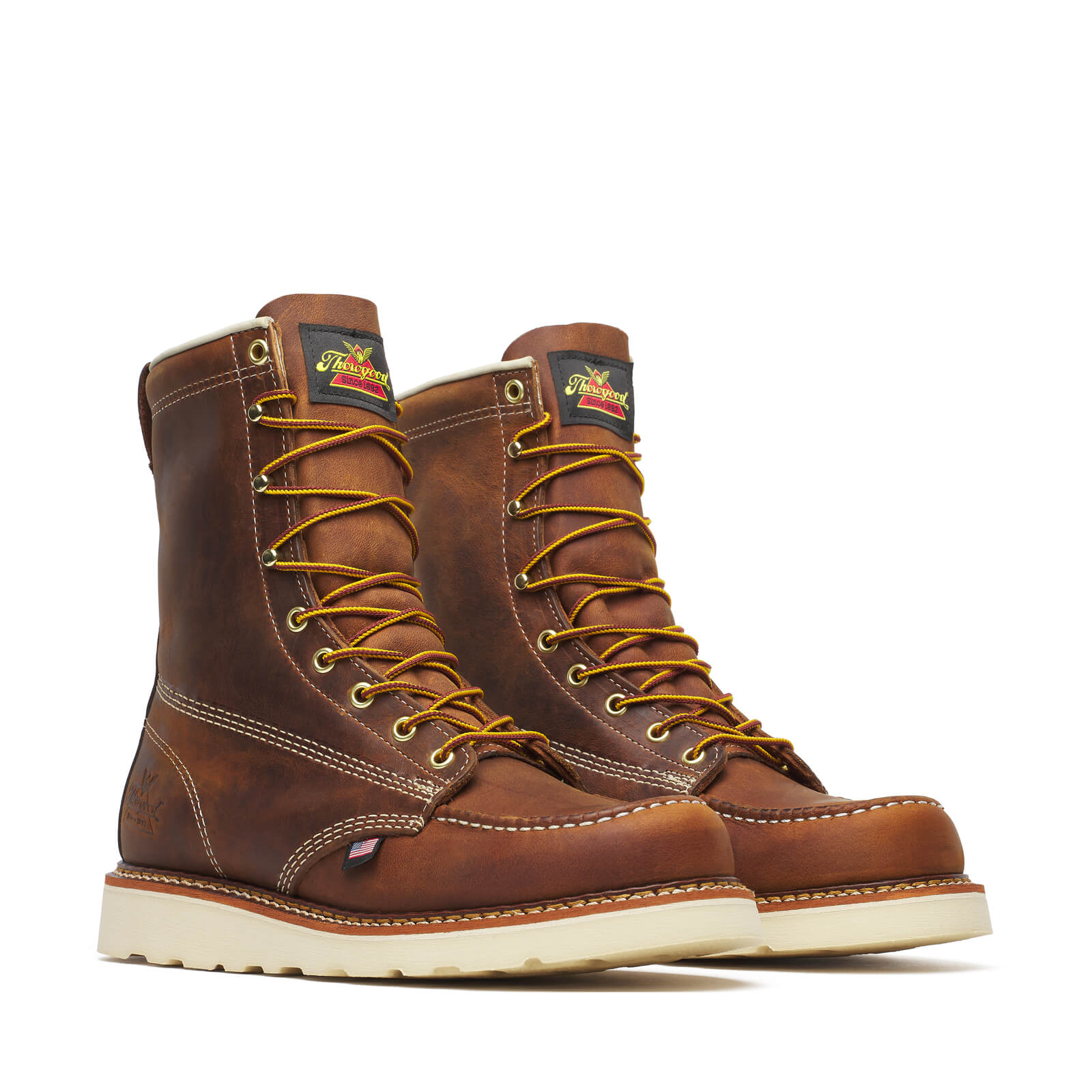 814-4178 | American Heritage 8″ Trail Crazy Horse Wedge Work Boots