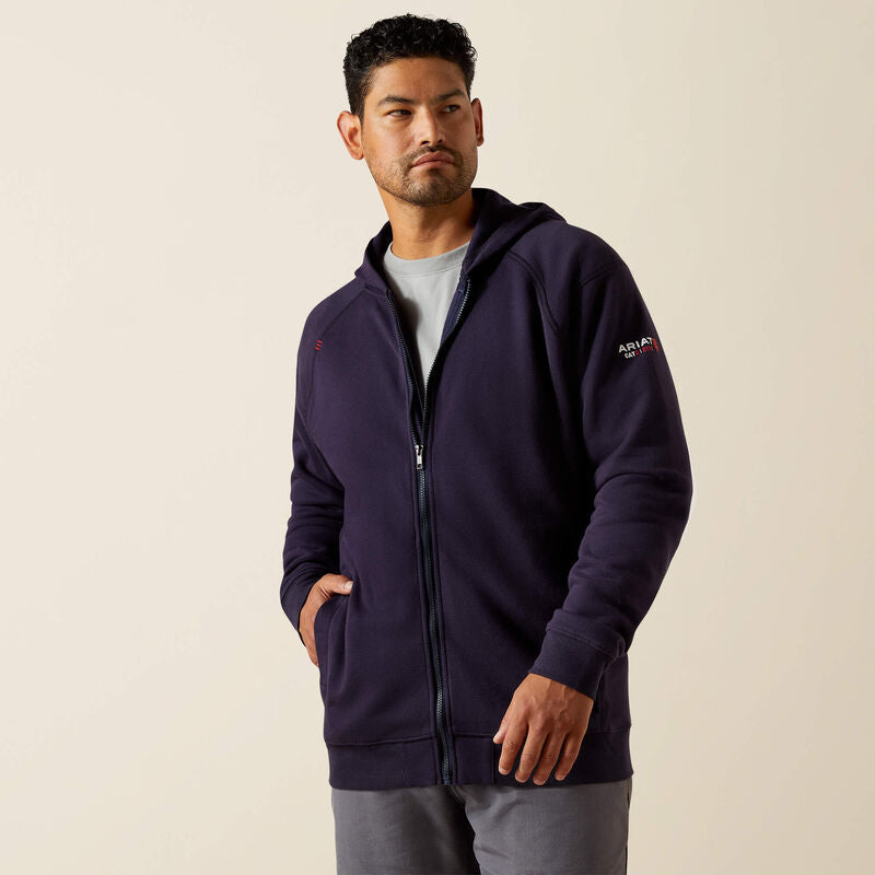 10062319 | FR Rev Full Zip Hoodie in Navy