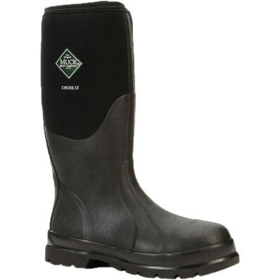 CHS000A | Black Chore Hi-Safety Steel Toe Water Boots