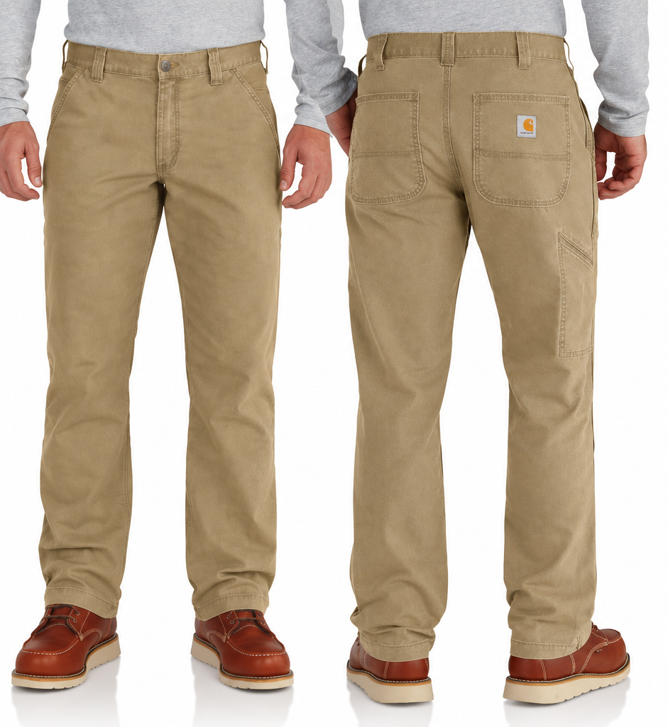 102291-253 | Carhartt NON-FR Relaxed Straight Rigby Dungaree Canvas Pants - Dark Khaki