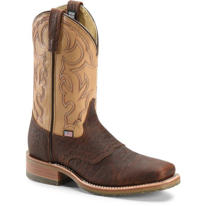 DH5305 | Graham Bison Leather Square Steel Toe Work Boots