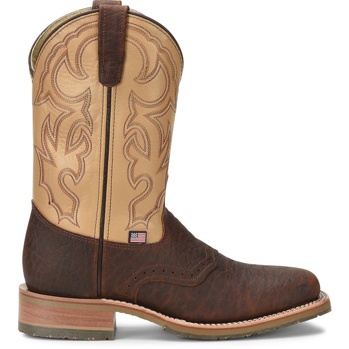 DH5305 | Graham Bison Leather Square Steel Toe Work Boots