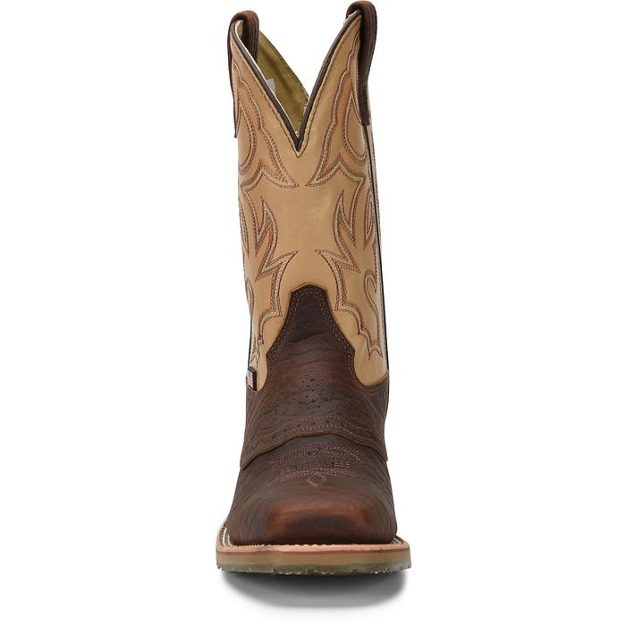 DH5305 | Graham Bison Leather Square Steel Toe Work Boots