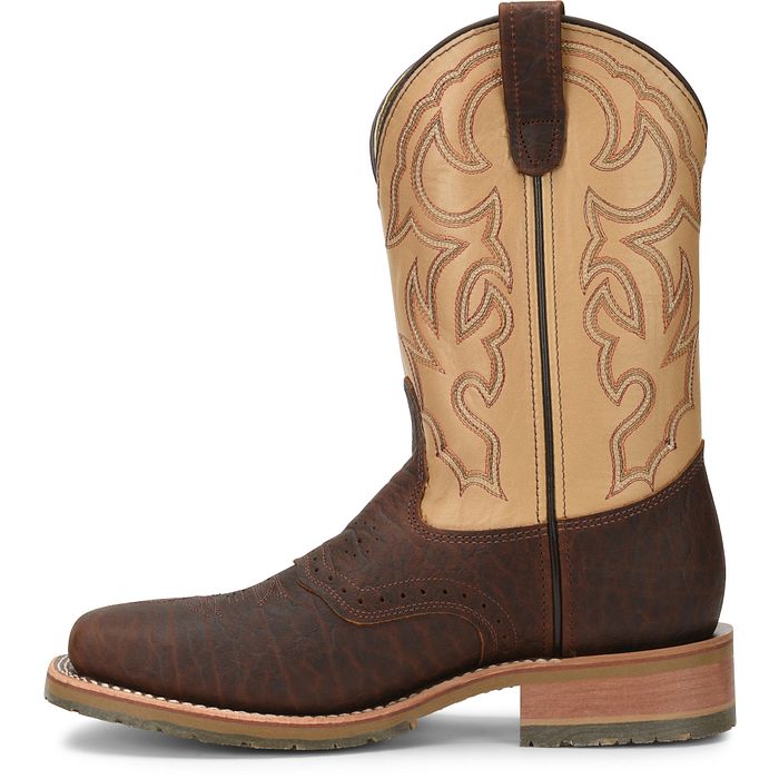 DH5305 | Graham Bison Leather Square Steel Toe Work Boots