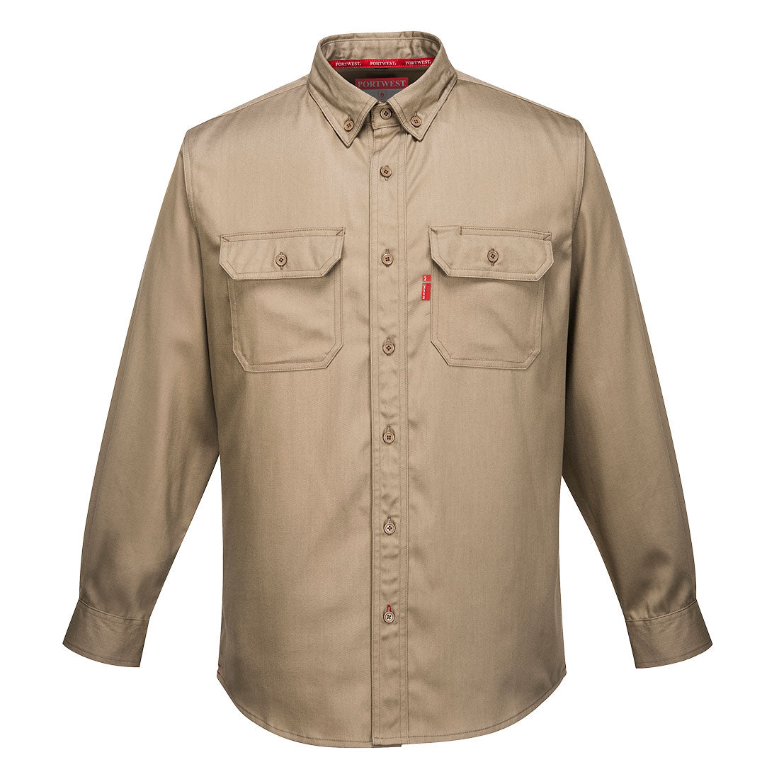 FR89KHR | FR Bizflame Work Shirt IN Khaki