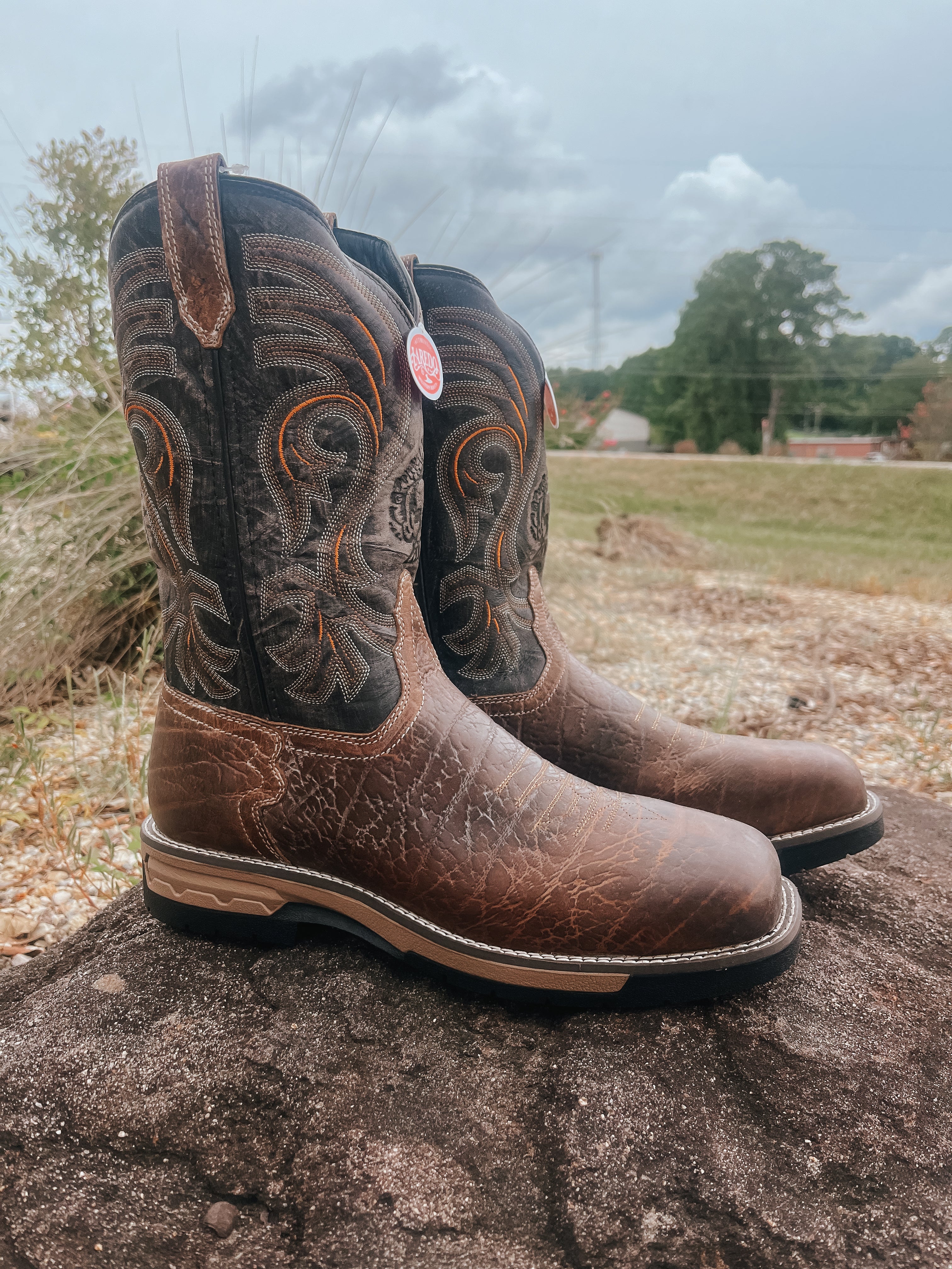 6920 | Laredo Hawke Square Steel Toe Work Boots