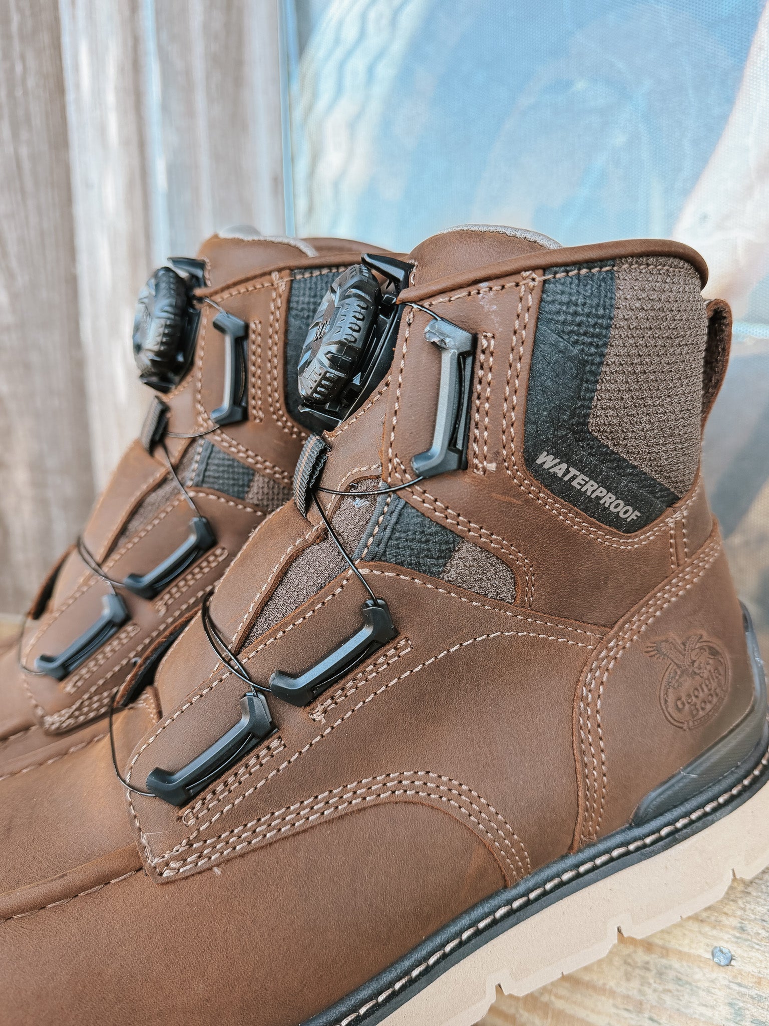 GB00729 | 6" Carbon Flex BOA® Waterproof Carbon Moc Toe Work Boot