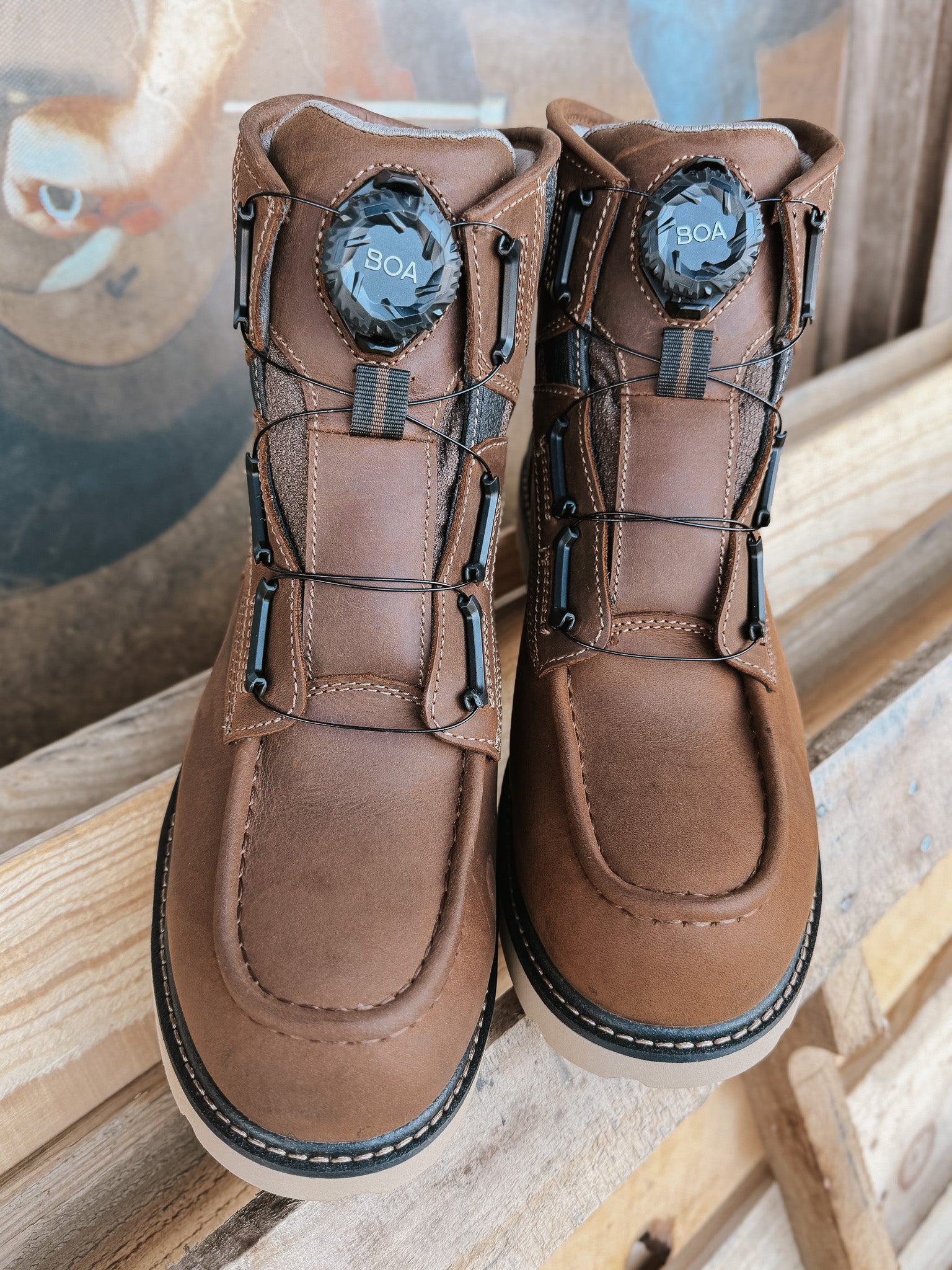 GB00729 | 6" Carbon Flex BOA® Waterproof Carbon Moc Toe Work Boot