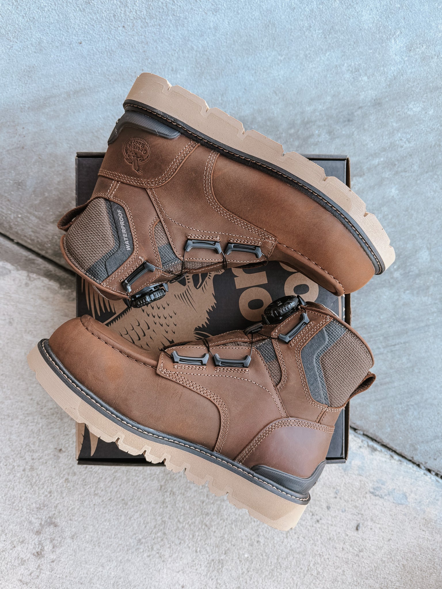 GB00729 | 6" Carbon Flex BOA® Waterproof Carbon Moc Toe Work Boot