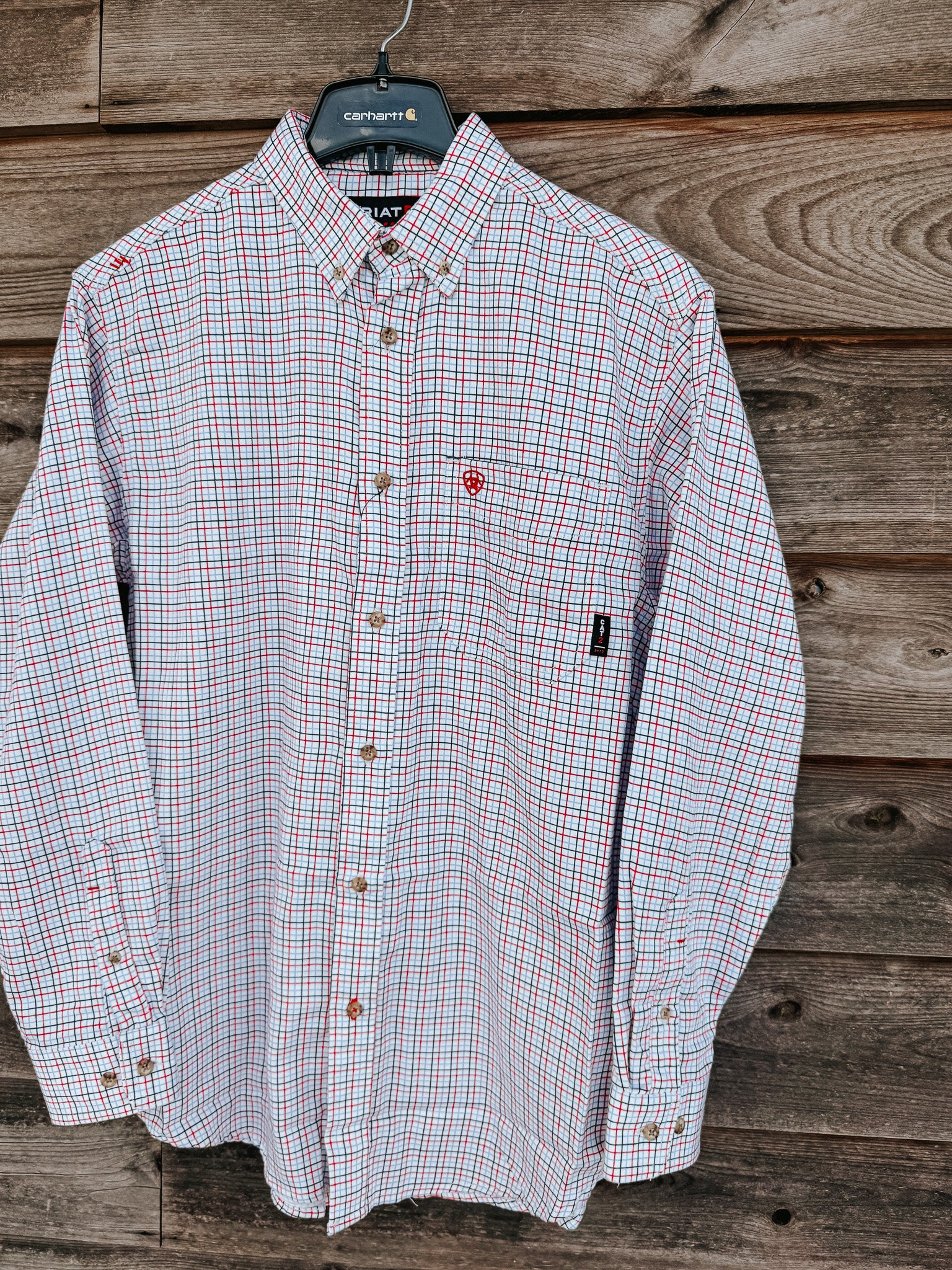 10014857 | FR Basic Work Shirt in White Multi
