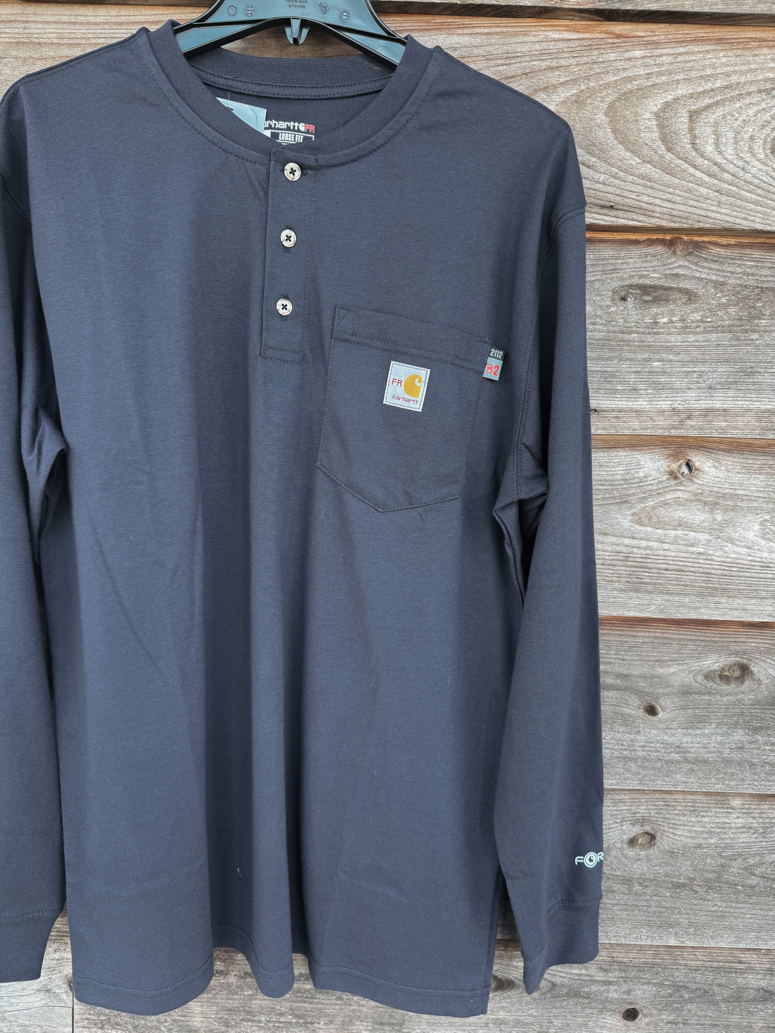100237-410 | FR Force Henley T-Shirt in Dark Navy
