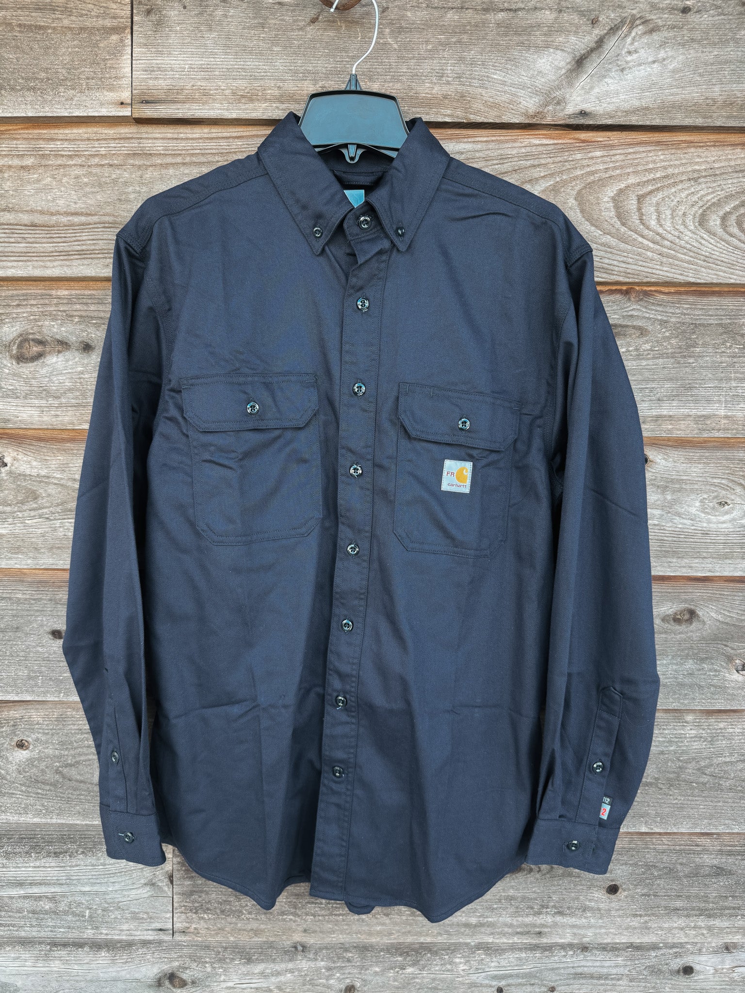 FRS160 | FR Classic Twill Pocket Shirt in Dark Navy