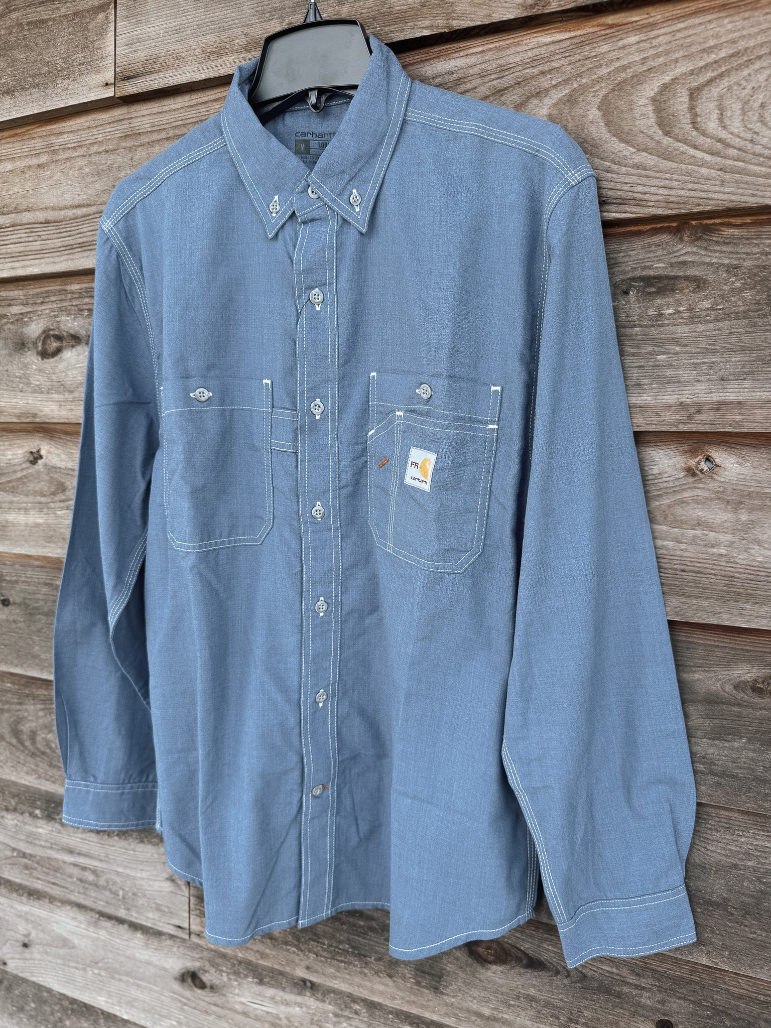 104138-437 | FR Force Loose Fit Lightweight Shirt in Steel Blue