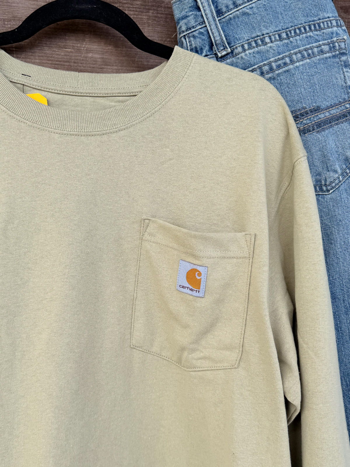 K126-GR9 | Dearborn Loose LS T-Shirt in Faded Fatigue