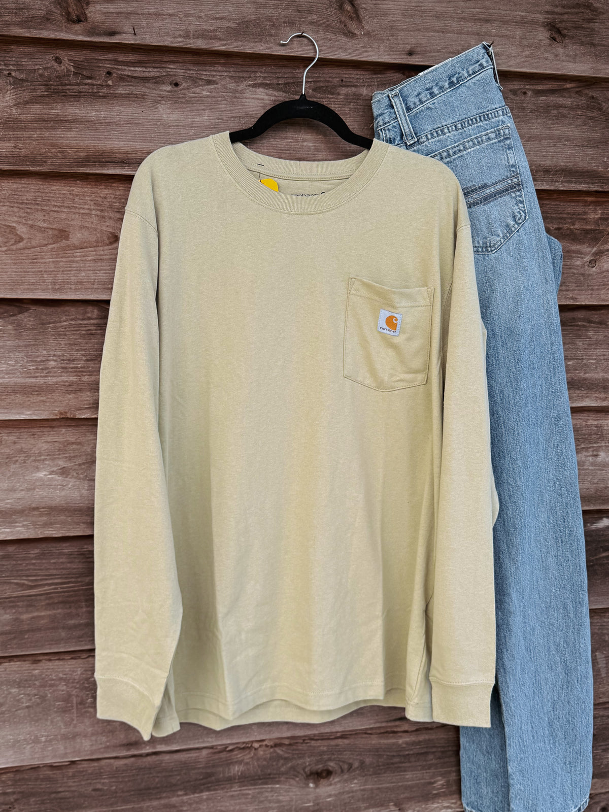 K126-GR9 | Dearborn Loose LS T-Shirt in Faded Fatigue
