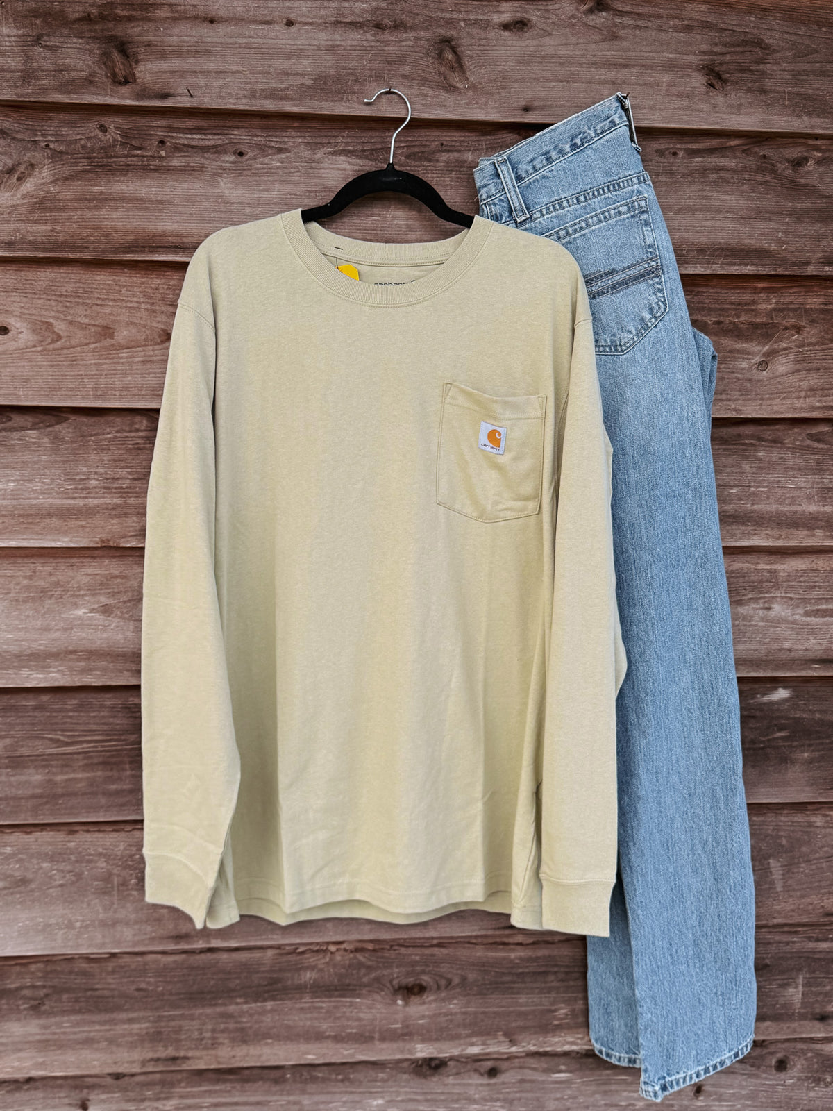 K126-GR9 | Dearborn Loose LS T-Shirt in Faded Fatigue