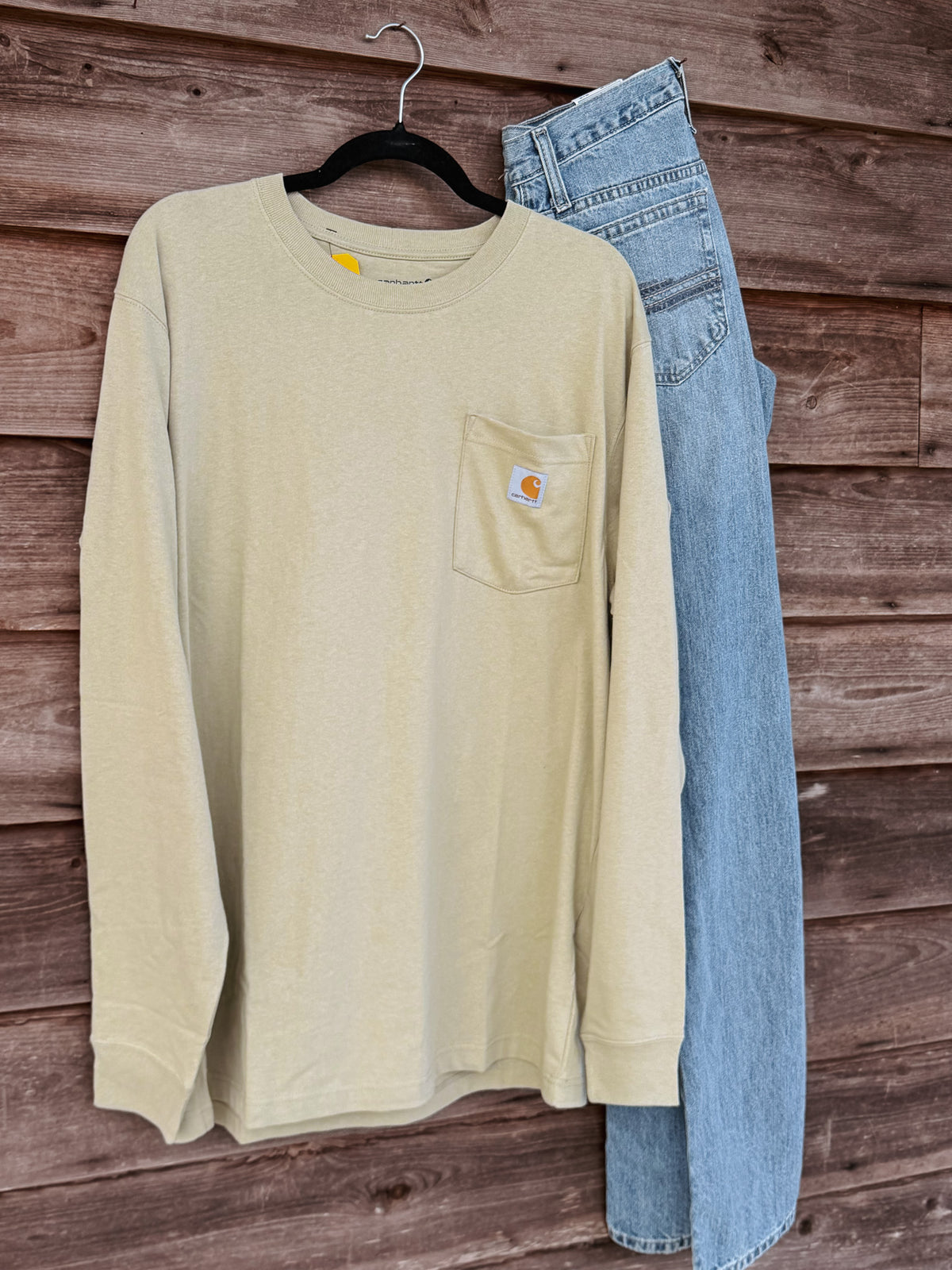 K126-GR9 | Dearborn Loose LS T-Shirt in Faded Fatigue