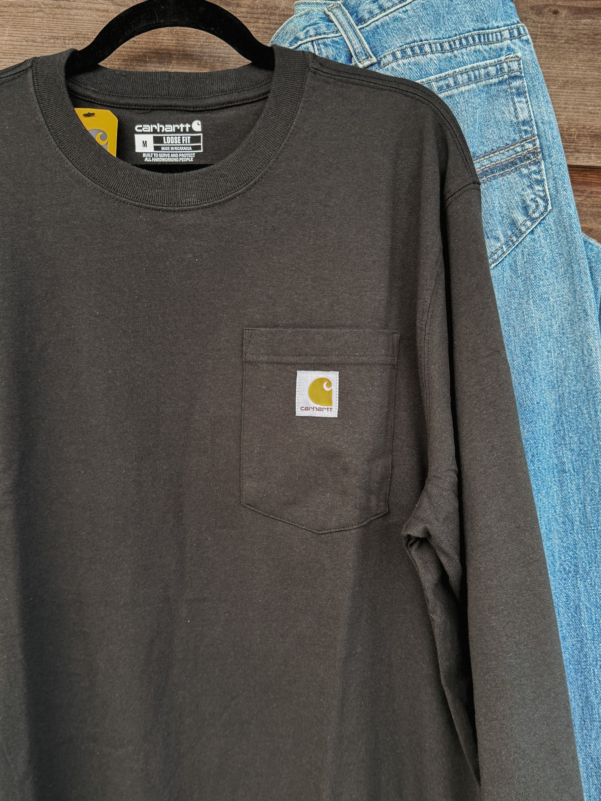 K126-BLK | Dearborn Loose LS T-Shirt in Black