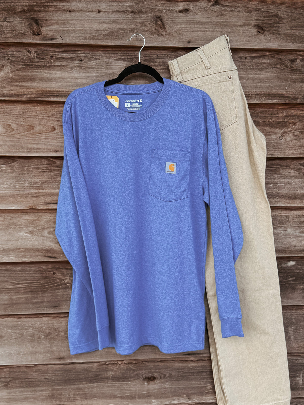 K126-HX | Dearborn Loose LS T-Shirt in Blue