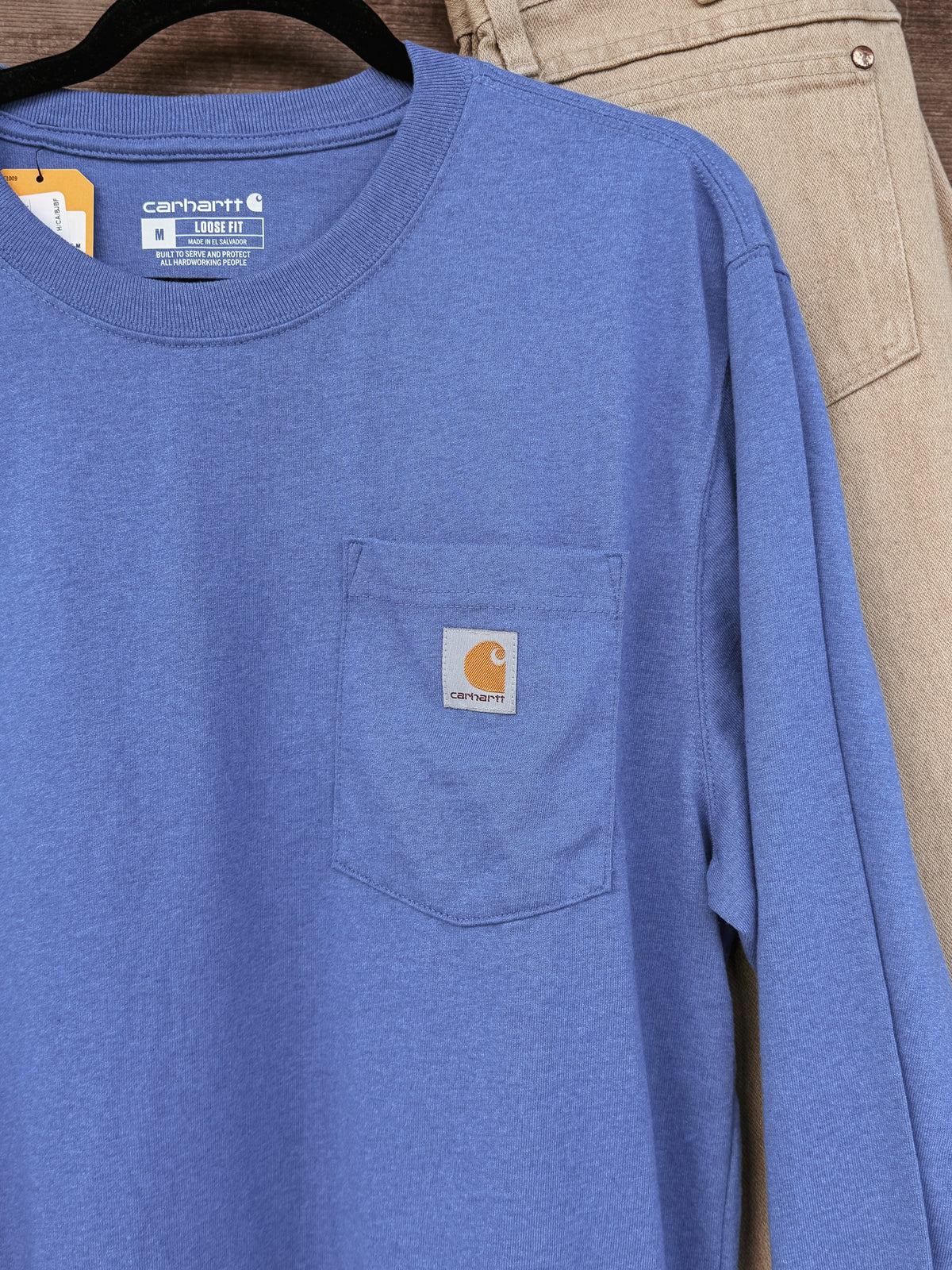 K126-HX | Dearborn Loose LS T-Shirt in Blue
