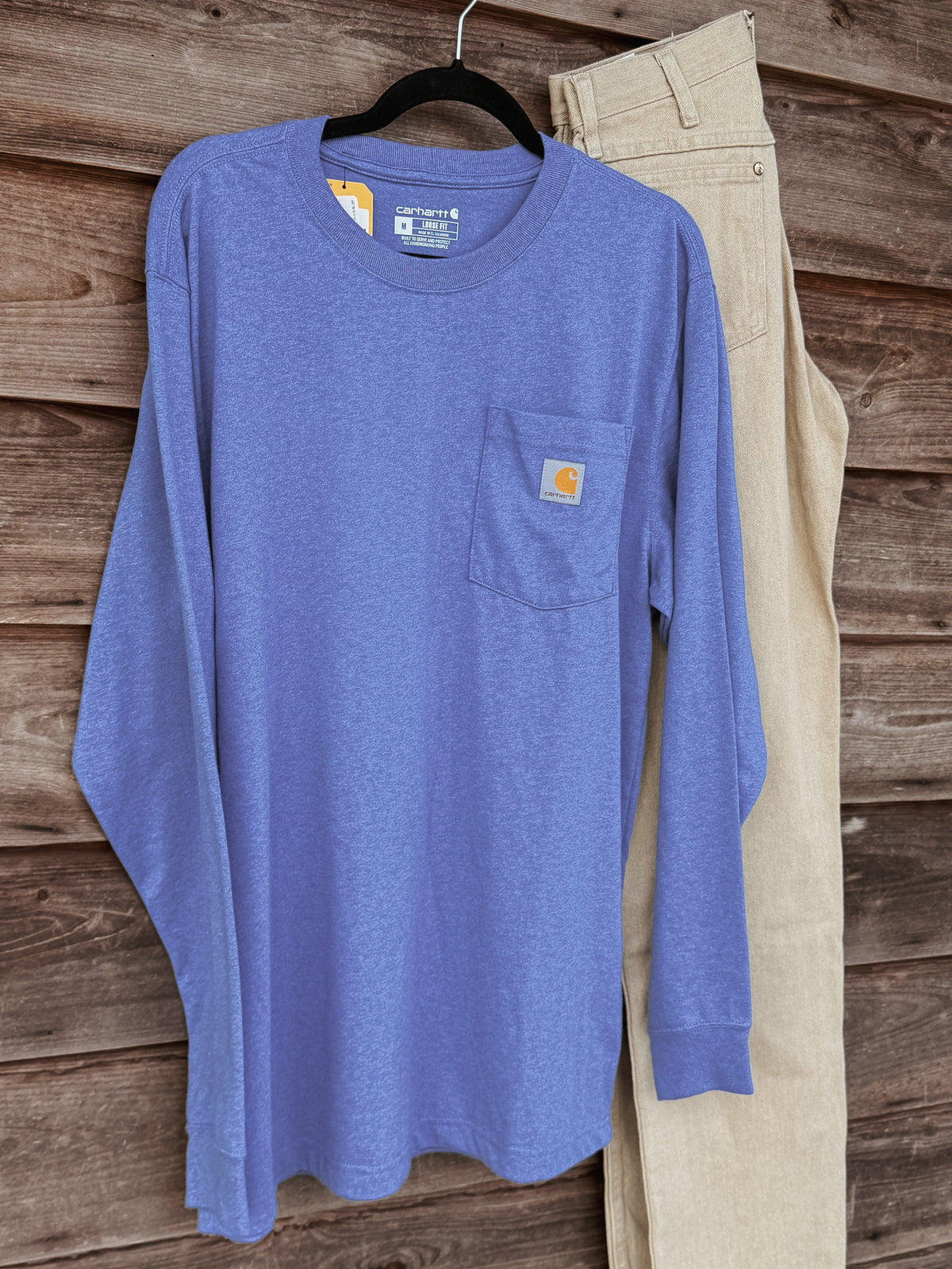 K126-HX | Dearborn Loose LS T-Shirt in Blue