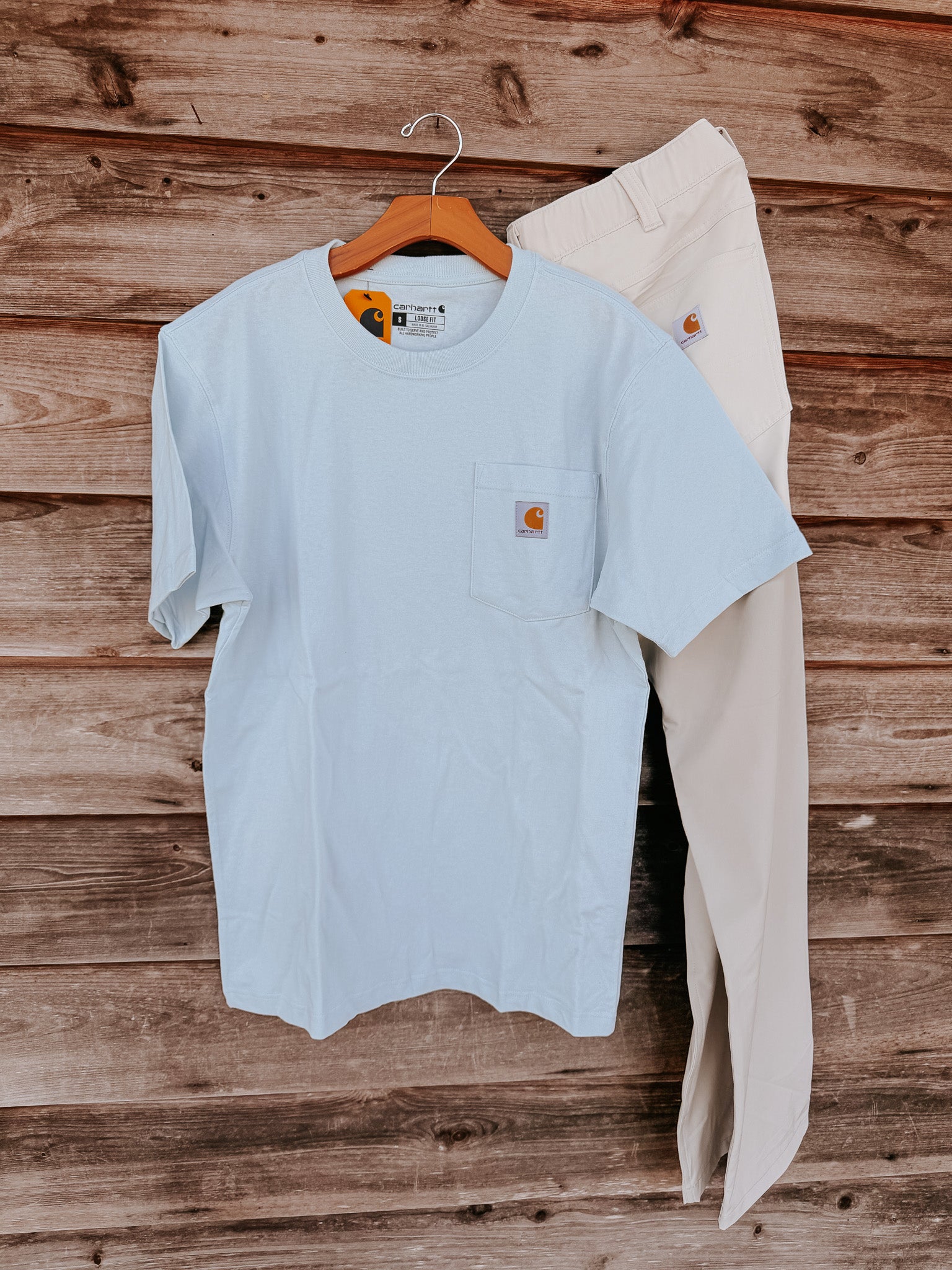 K87-HN6 | Loose Fit Heavyweight Short-Sleeve Pocket T-Shirt in Early Fog