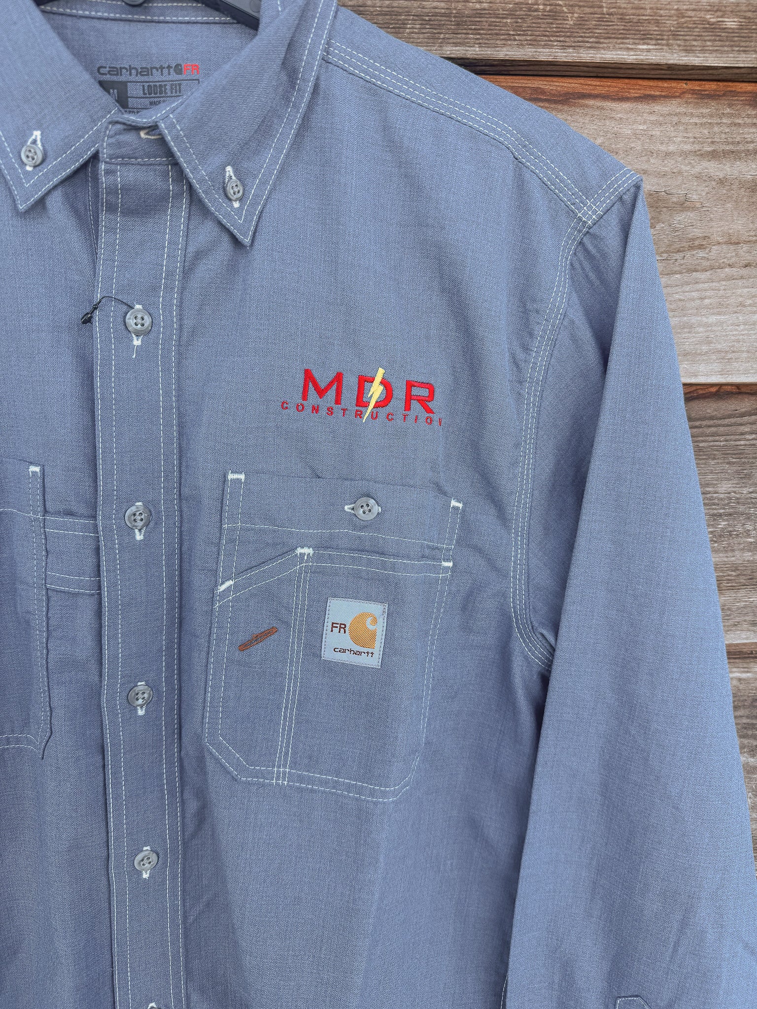 READY TO SHIP - SIZE MEDIUM ★  104138-437 | FR Force Loose Fit Lightweight Shirt in Steel Blue