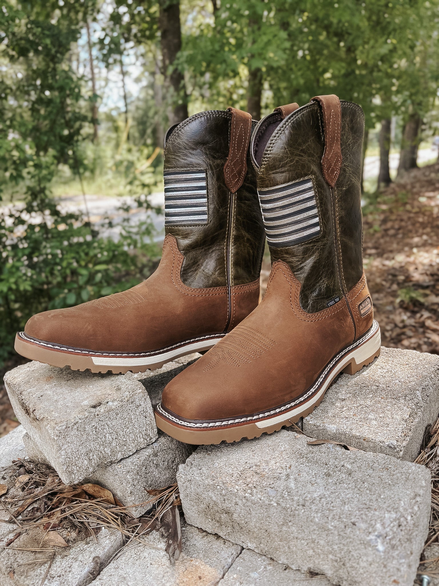 10080468 | Activator Patriot Wide Square Steel Toe Work Boots