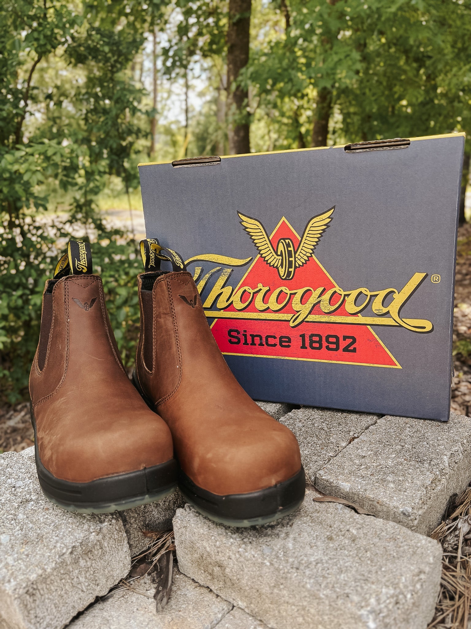 804-3166 | 6″ Crazy Horse Round Composite Toe Boots