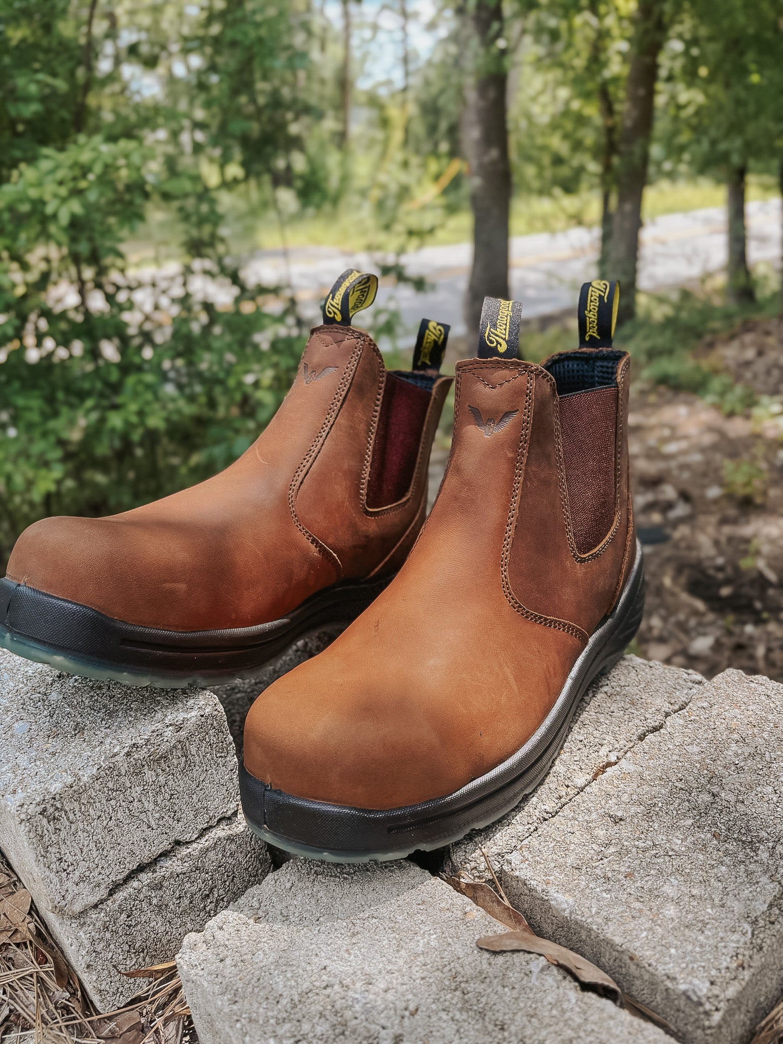 804-3166 | 6″ Crazy Horse Round Composite Toe Boots