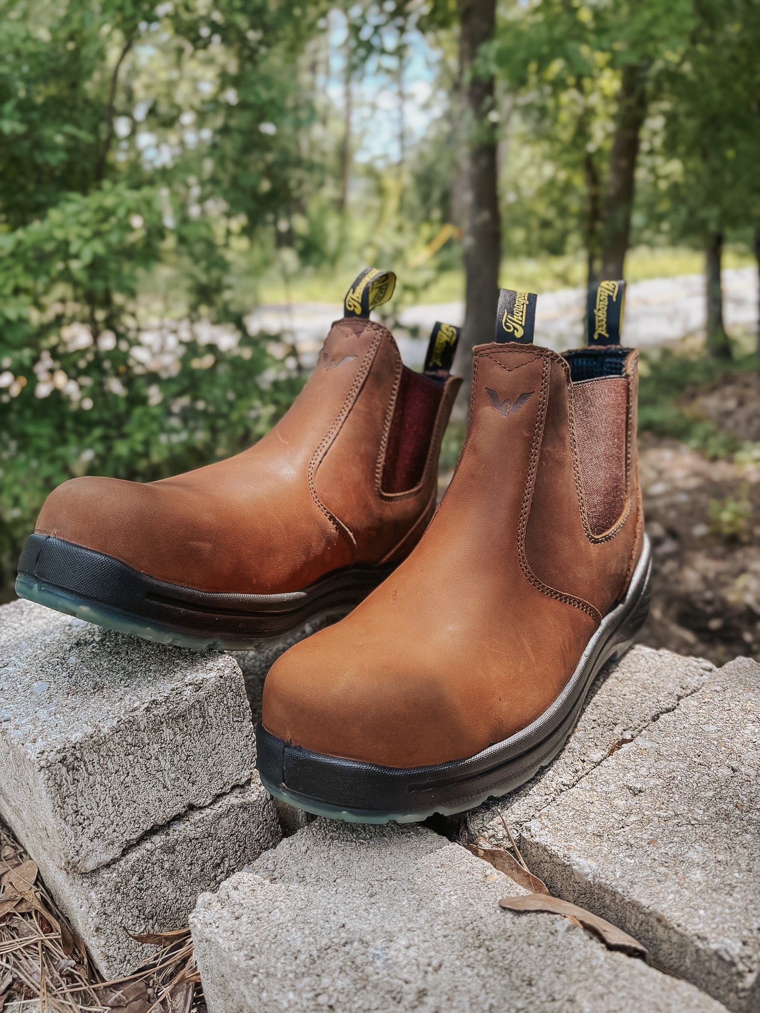 804-3166 | 6″ Crazy Horse Round Composite Toe Boots