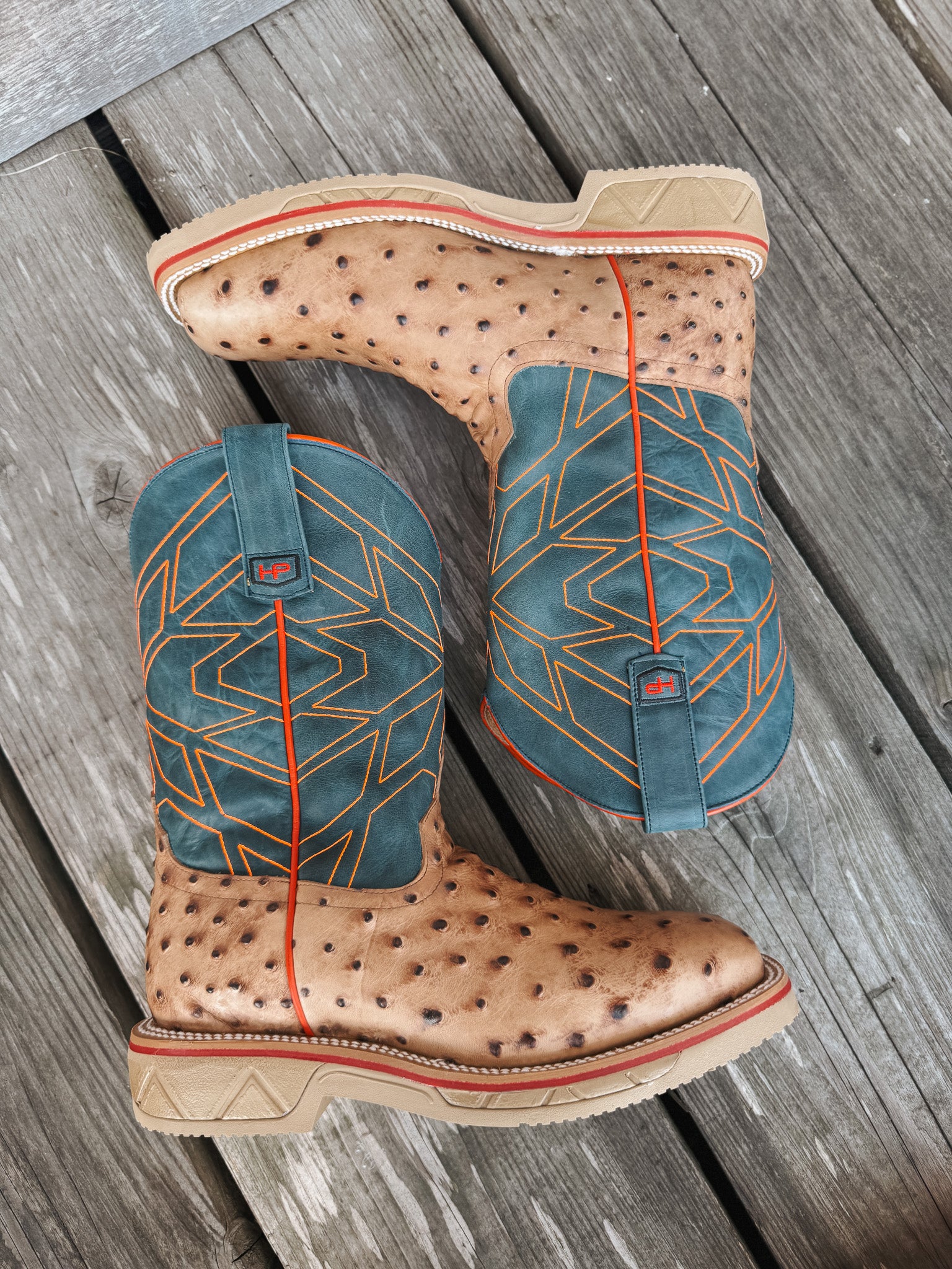 HPW2515 | Oryx Impostrich Square Steel Toe Work Boots