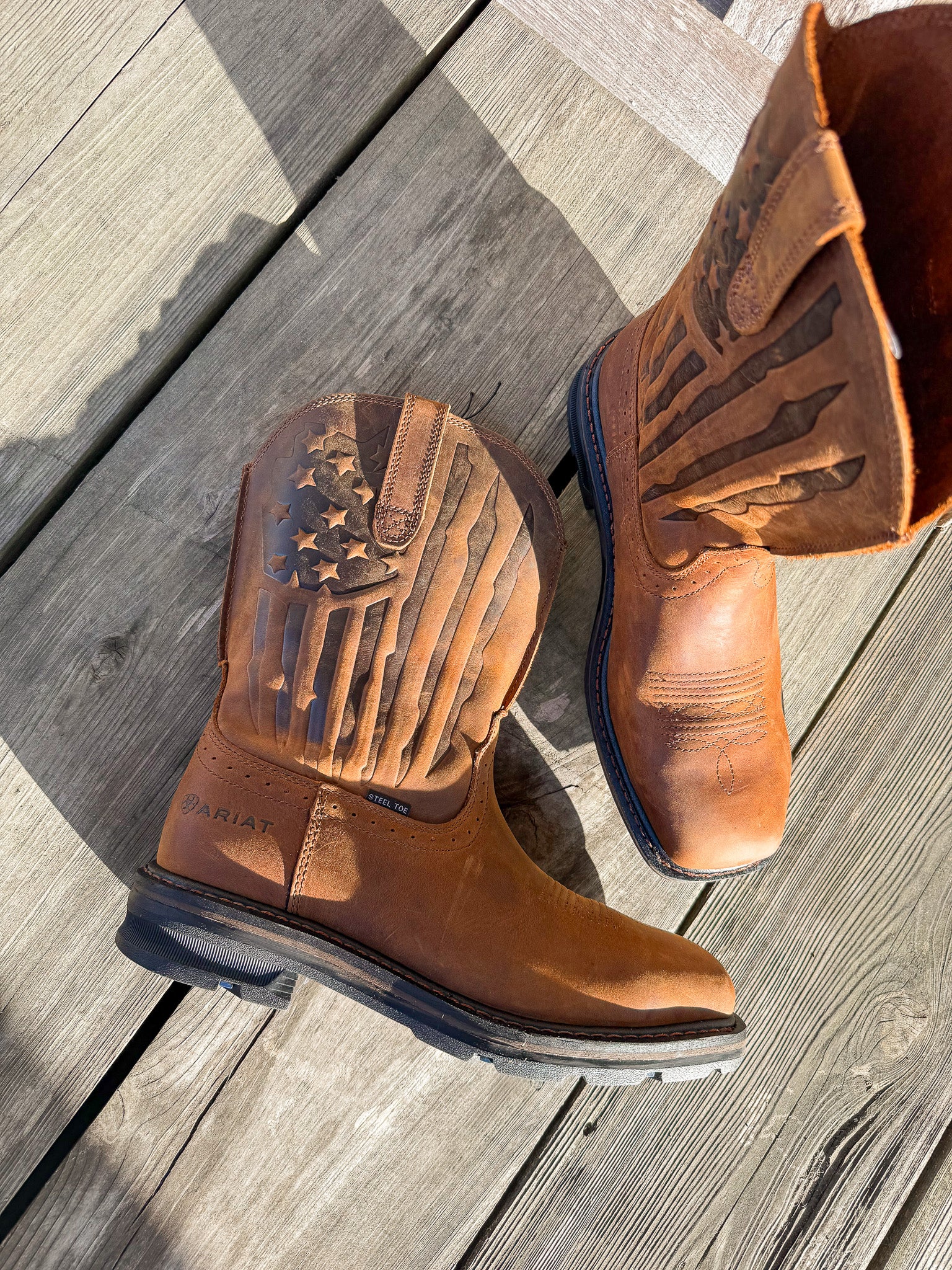 10044426 | Sierra Shock Shield Patriot Steel Toe Work Boots