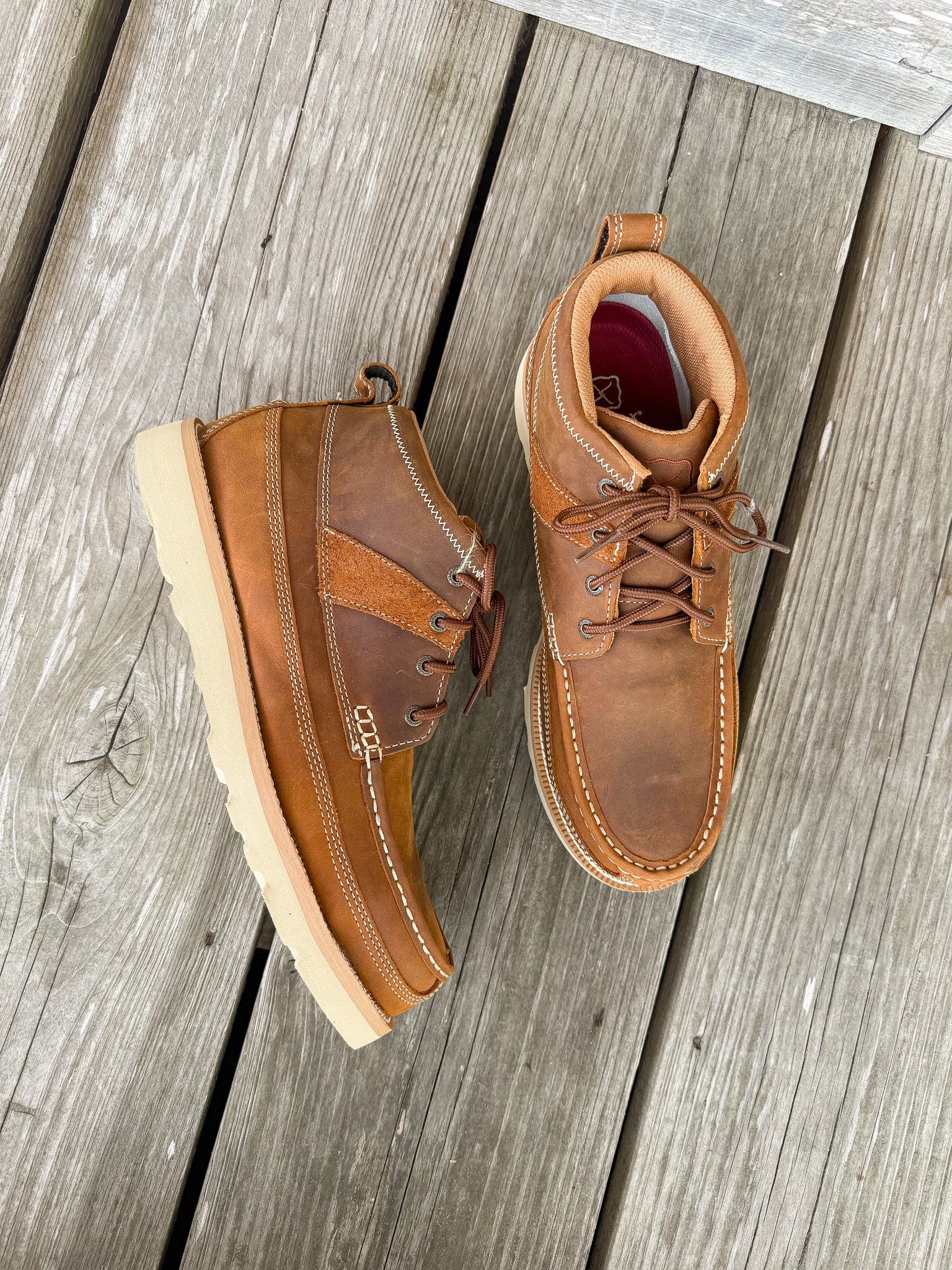 MCAS001 | 4" Wedge Sole Round Steel Toe Boots
