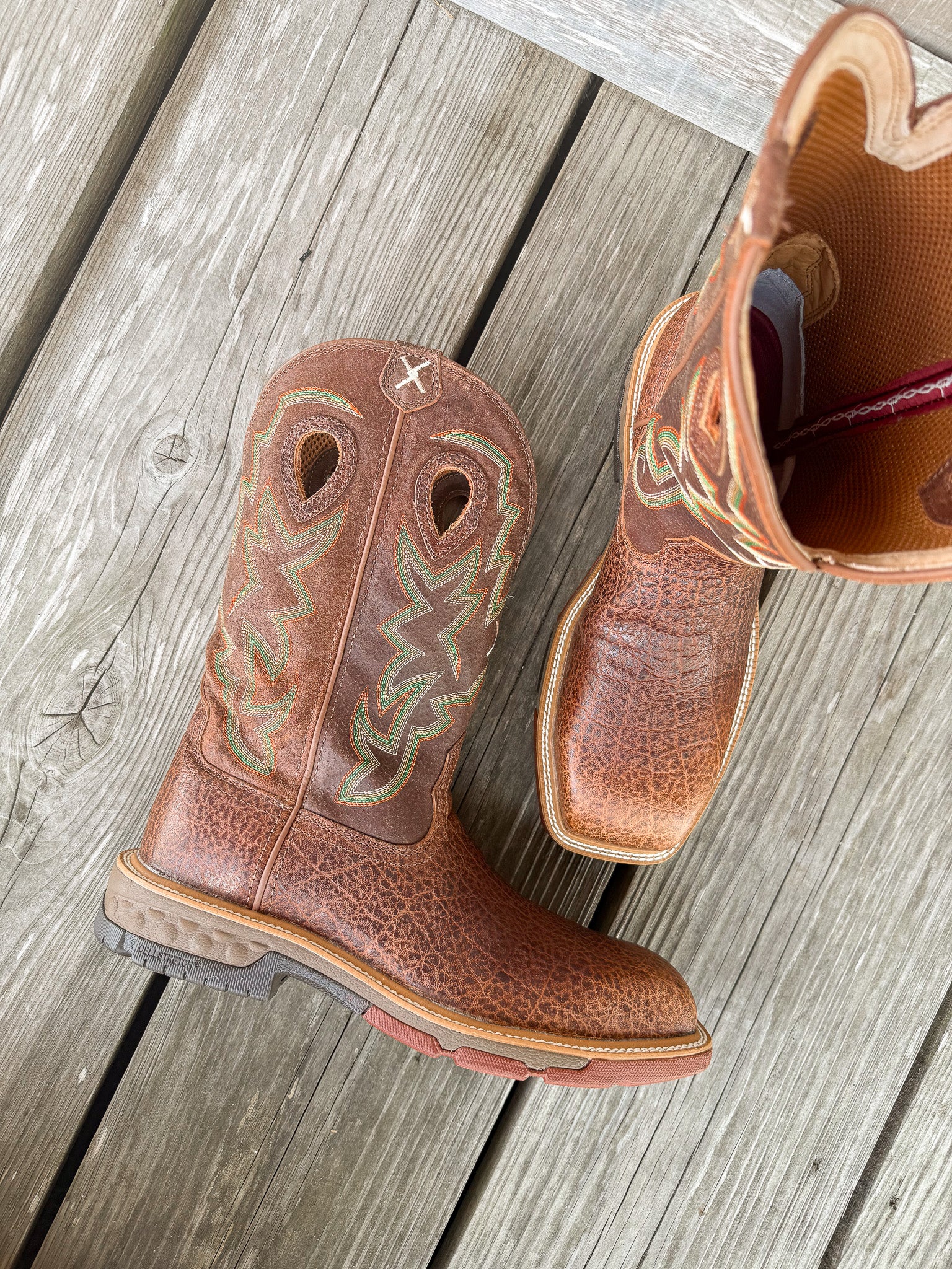 MXBN001 | Elephant Print Square Nano Toe Work Boots