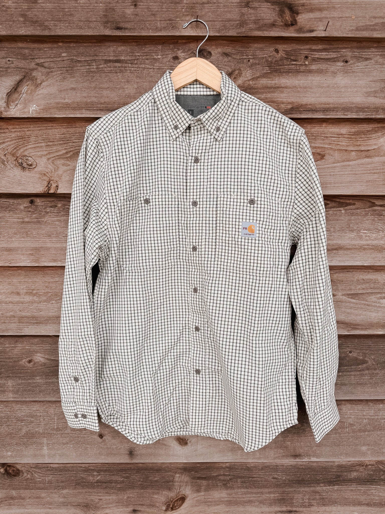 107361 | FR Force Sun Defender Plaid Shirt in Steel/Malt
