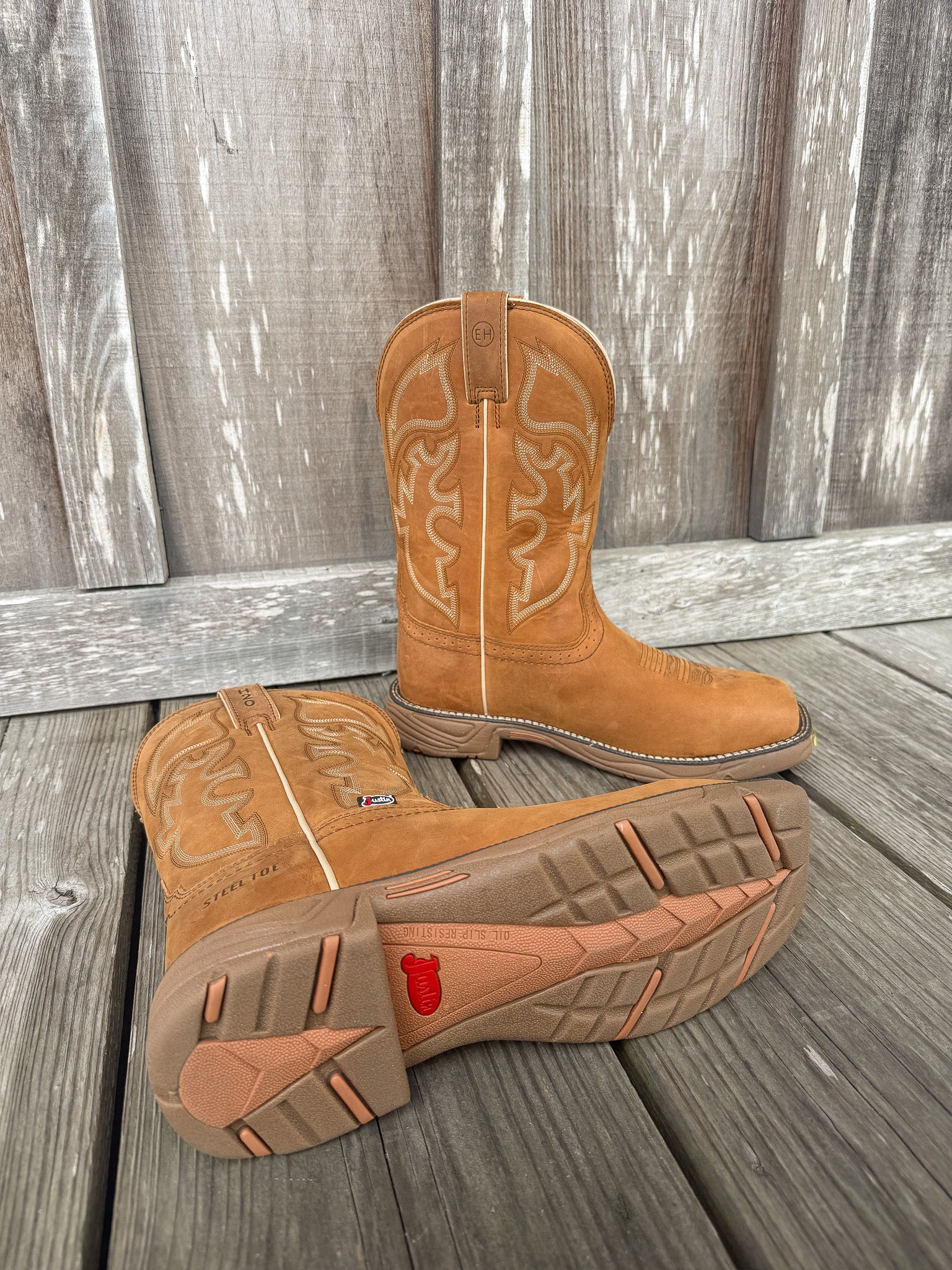 WK4331 | Stampede Rush Waterproof Square Steel Toe Work Boots