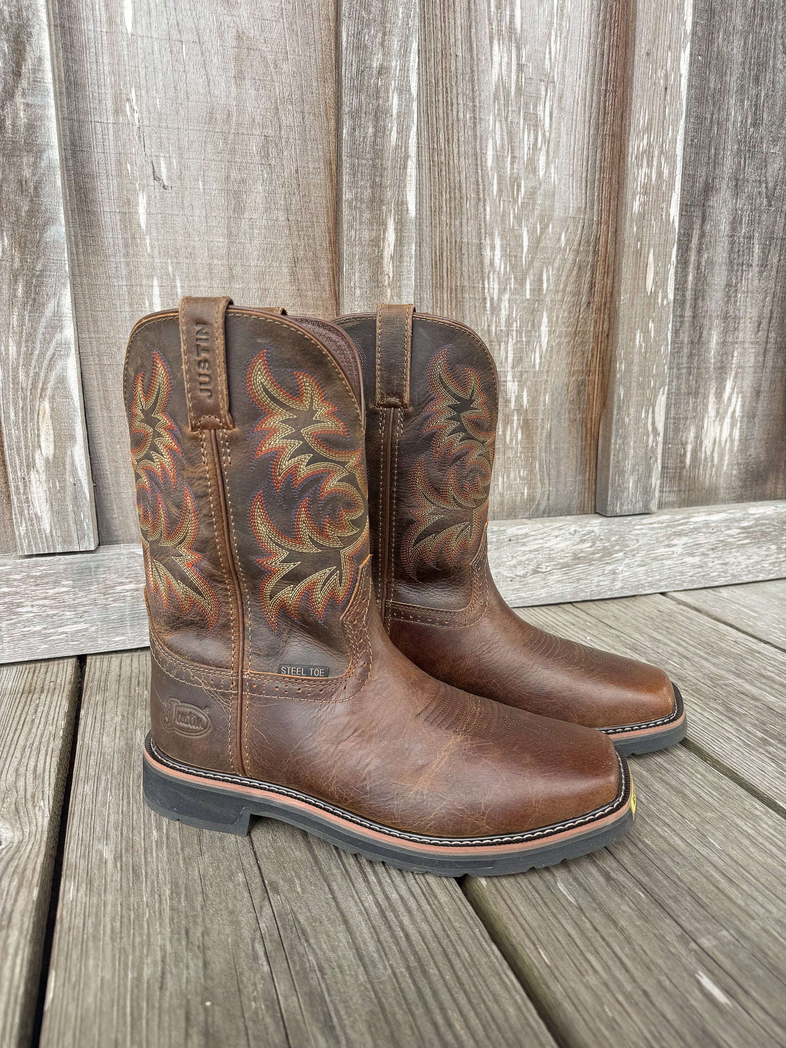 SE4682 | Driller Square Steel Toe Work Boots
