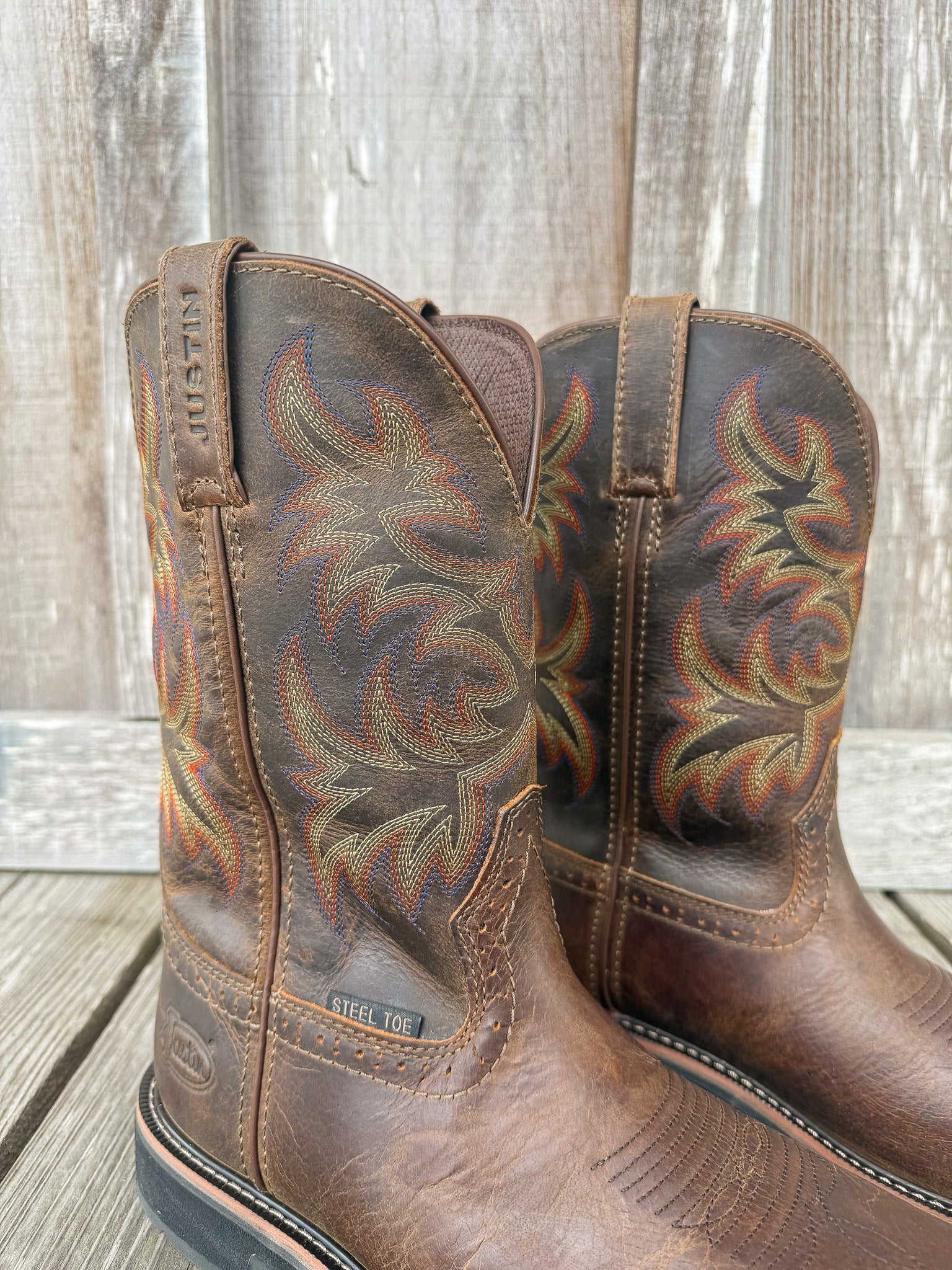 SE4682 | Driller Square Steel Toe Work Boots