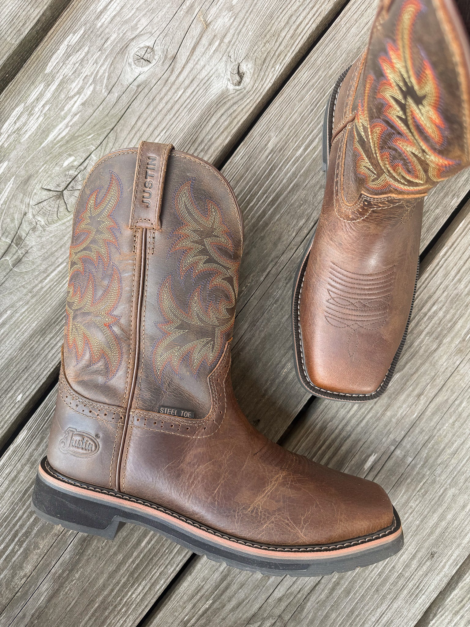 SE4682 | Driller Square Steel Toe Work Boots