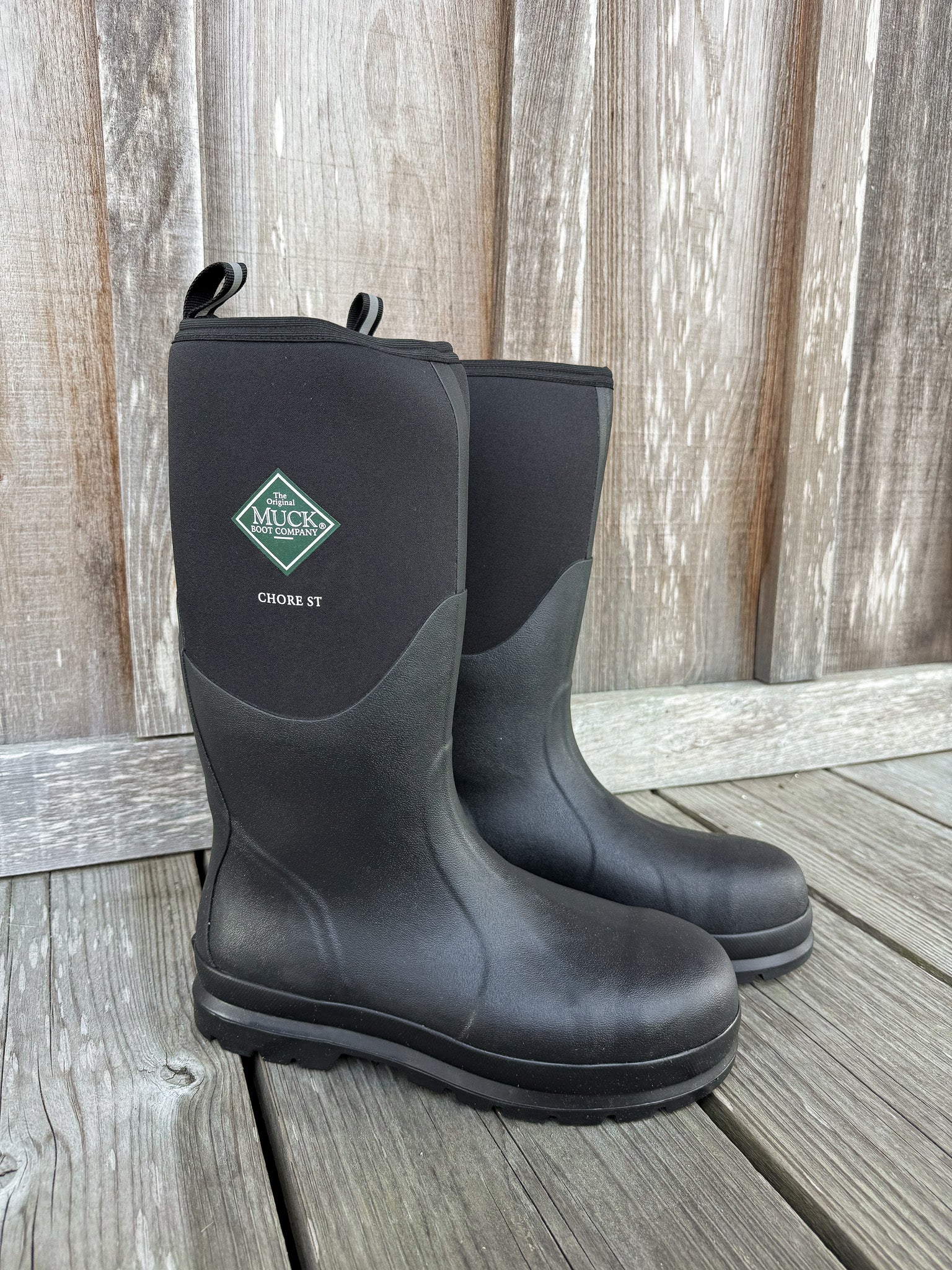 CHS000A | Black Chore Hi-Safety Steel Toe Water Boots