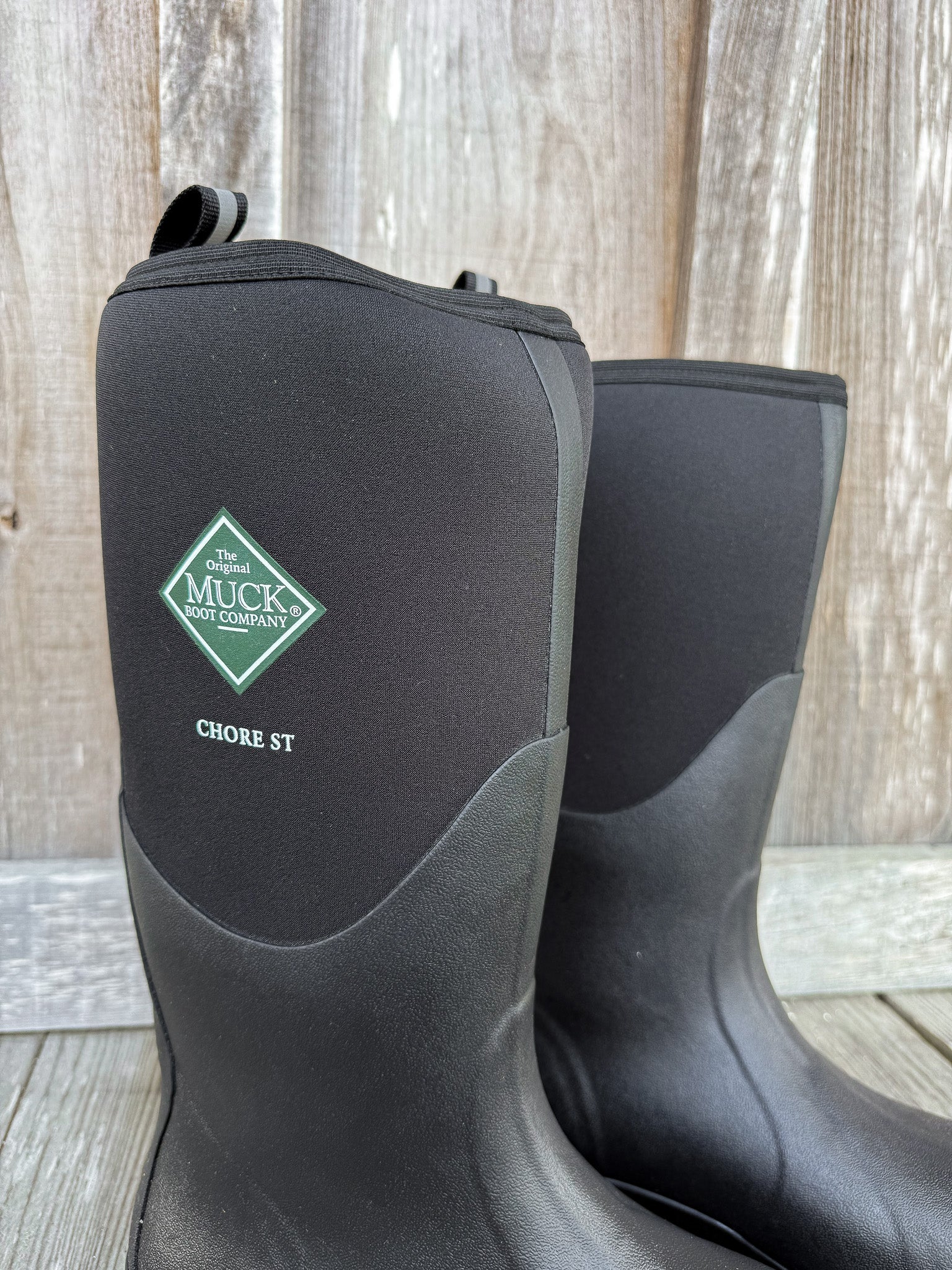 CHS000A | Black Chore Hi-Safety Steel Toe Water Boots