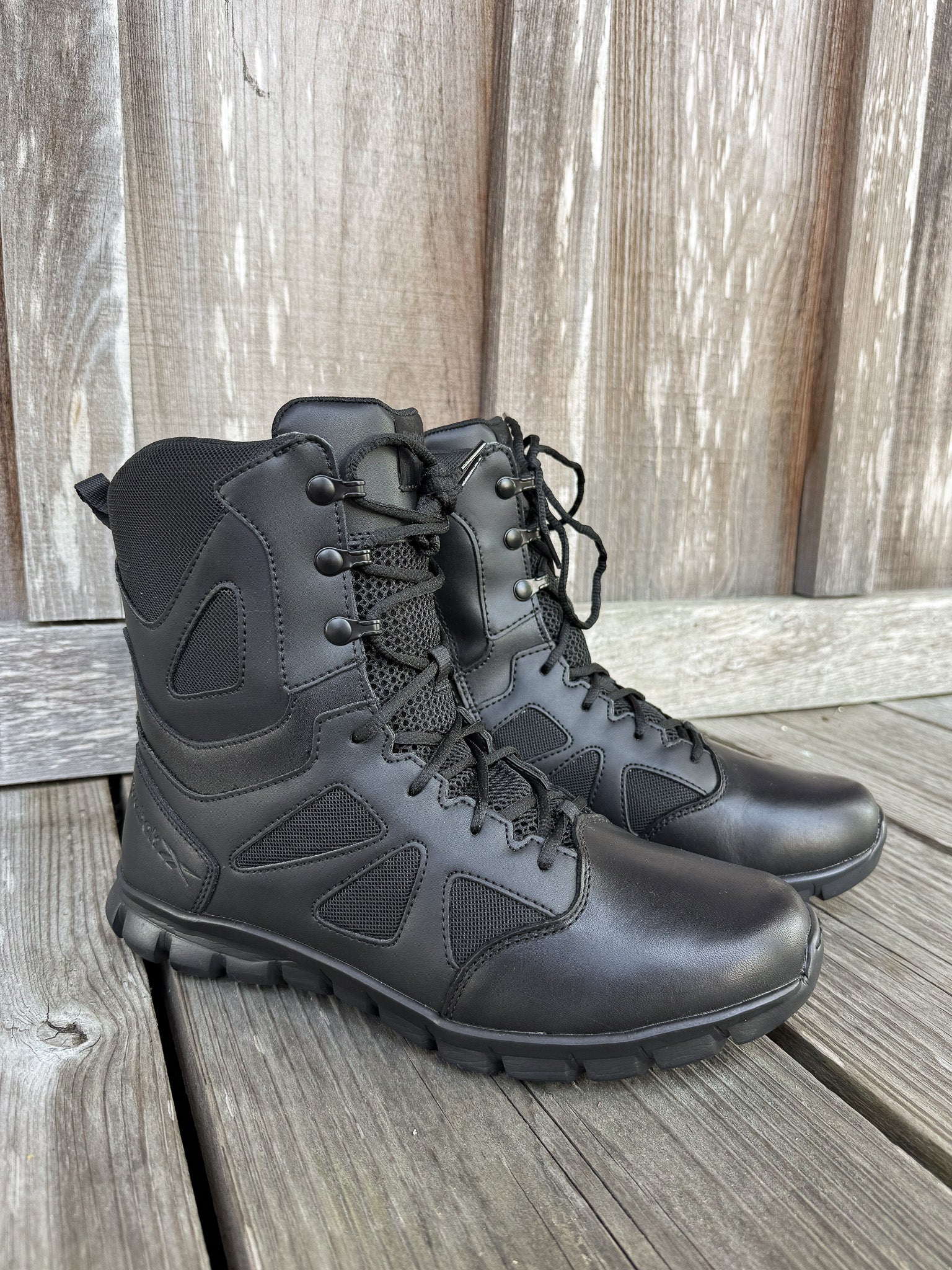RB8805 | 8" Tactical Boot with Side Zipper Black Boots