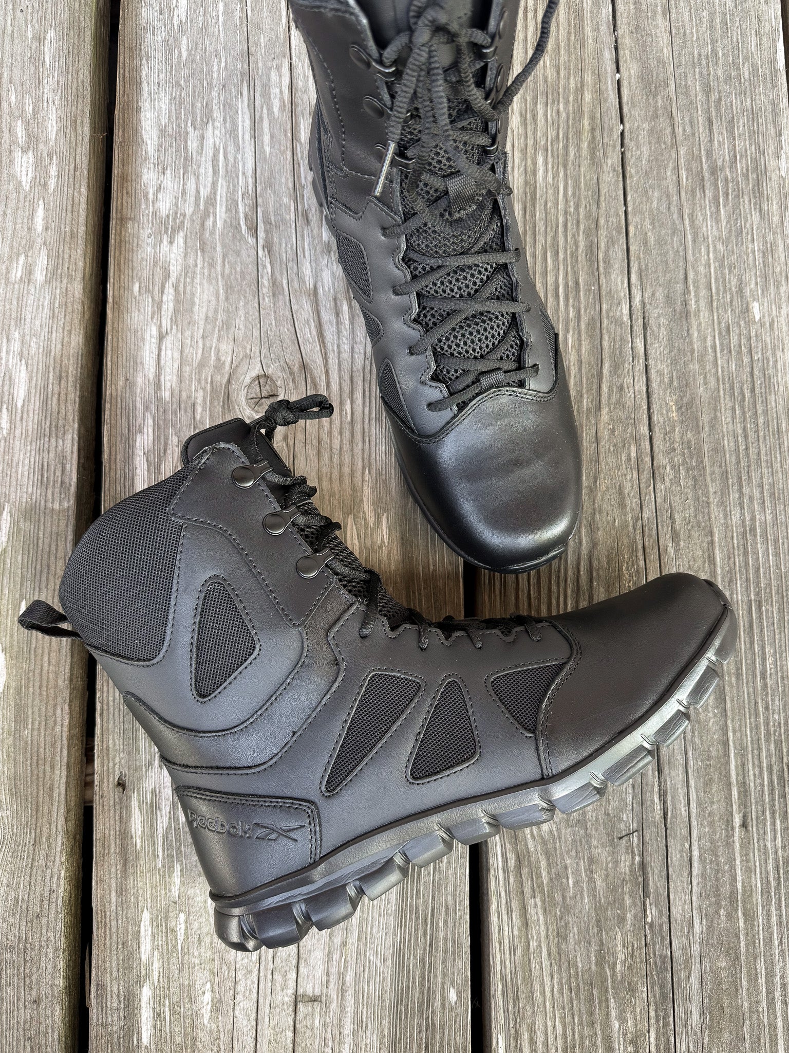 RB8805 | 8" Tactical Boot with Side Zipper Black Boots