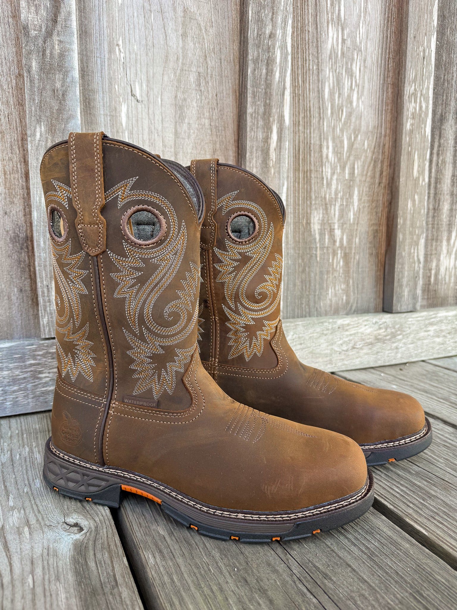 GB00622 | Waterproof Square Alloy Toe Wellington Boots