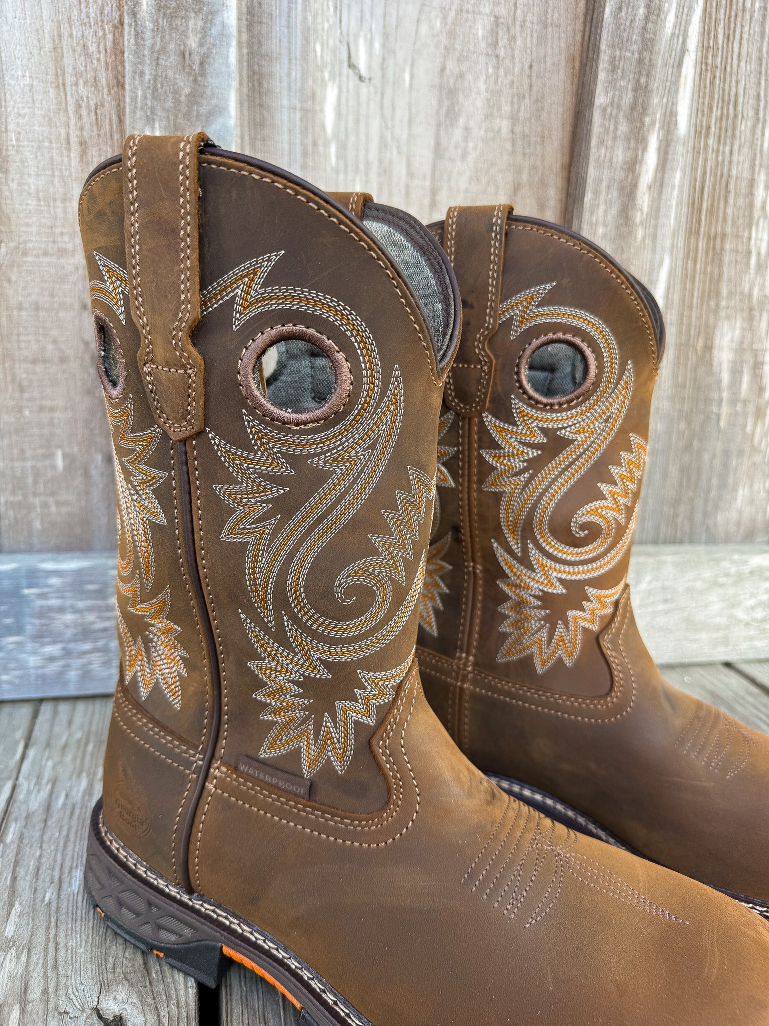 GB00622 | Waterproof Square Alloy Toe Wellington Boots