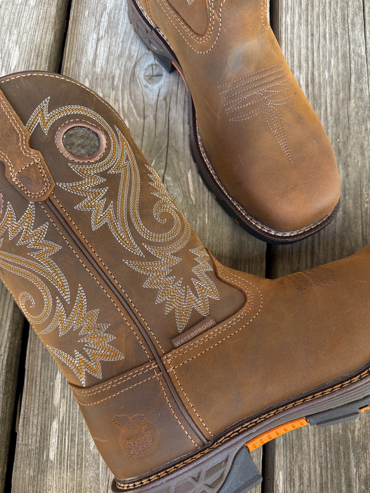 GB00622 | Waterproof Square Alloy Toe Wellington Boots