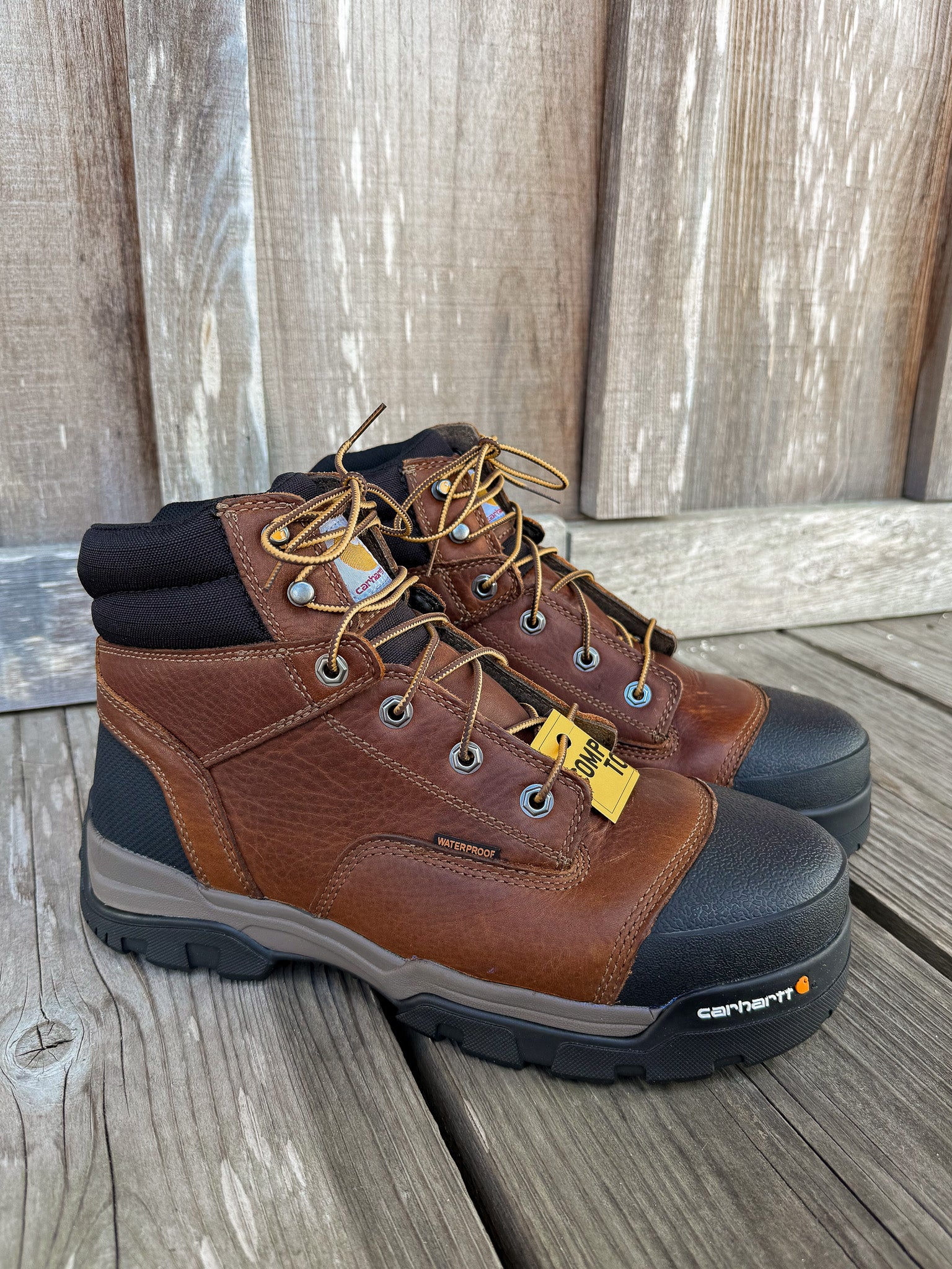 CME6355 | Carhartt Ground Force 6" Waterproof Round Composite Toe Work Boots